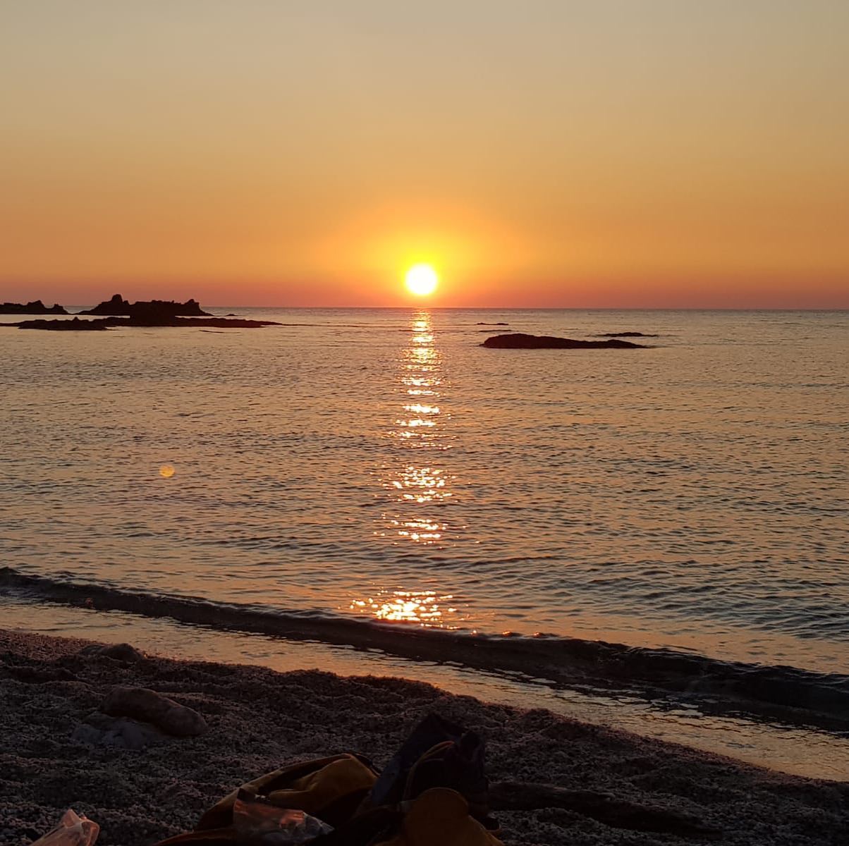 sunset on a private beach #spiaggiadellevergini #nurra