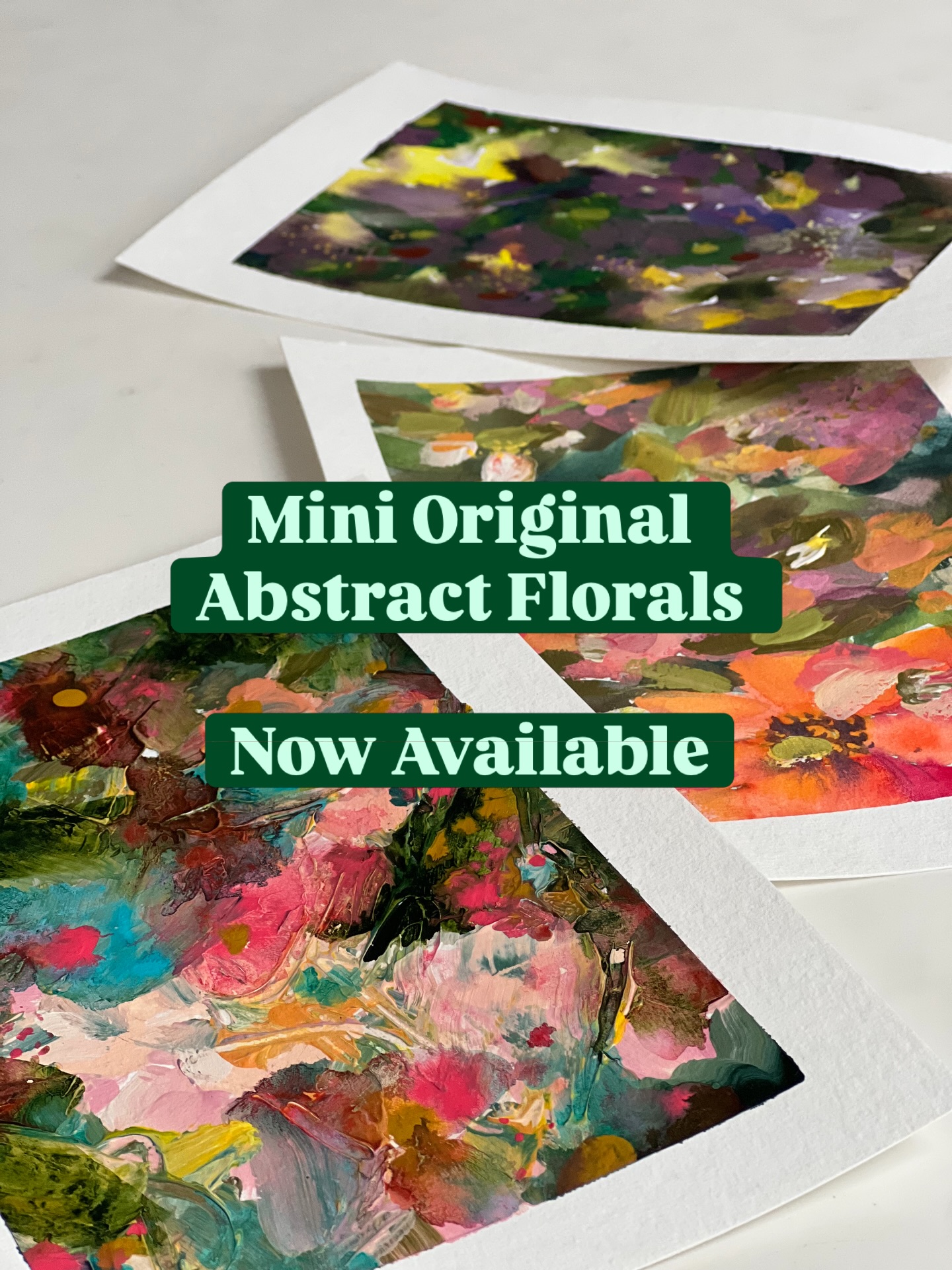 ✨ Mini original abstract florals are now live ✨
Three little one-of-a-kind paintings, to be framed and ready for a new home. Soft, loose, happy florals that I love.
$145 framed
• option to upgrade to an oversize mat
• choose your frame colour
When you click between the three painting options on the site, the image at the top switches so you can see each one clearly 🤍
Please allow a few weeks for custom framing and shipping - and sing out with any questions x
Link in bio. Or find them here
https://www.biancalaing.com/product-page/mini-original-abstract-florals