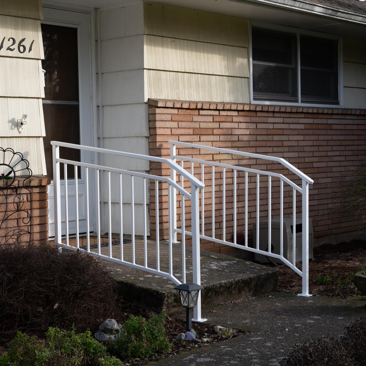 A nice set of handrails for a local home.