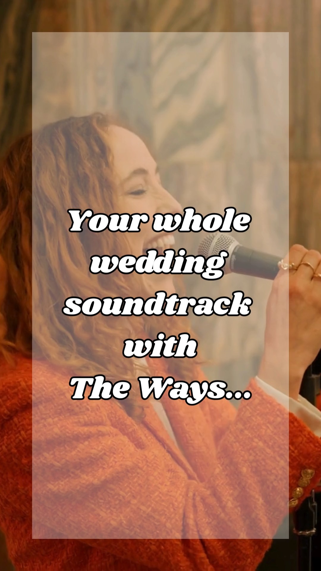 From “I do” to the last tune, The Ways have your whole day covered ✨
There’s nothing we love more than taking couples on a musical journey from the ceremony right through to the last tune of the night. From chilled drinks reception vibes to a packed dance floor and DJ keeping the party alive, we’ve got your whole celebration covered.
If you’re dreaming of a wedding filled with great music, big smiles and unforgettable moments, we’d love to be part of it 🧡
Have a nosey at our brochure via the link in bio to see all The Ways we can soundtrack your big day 🎶
Tʜᴇ Wᴀʏs is the UK’s Foremost Event & Function band • 𝕎hy 𝔸ren’t 𝕐ou 𝕊miling?! Our goal is to get you on your feet dancing, singing & smiling! • thewaysmusic.com • Link in Bio
.
.
.
#theways #thewaysband #thewaysmusic #weddingband #eventband #functionband #showband #liveband #livemusic #partyband #jocee #joceesmusic