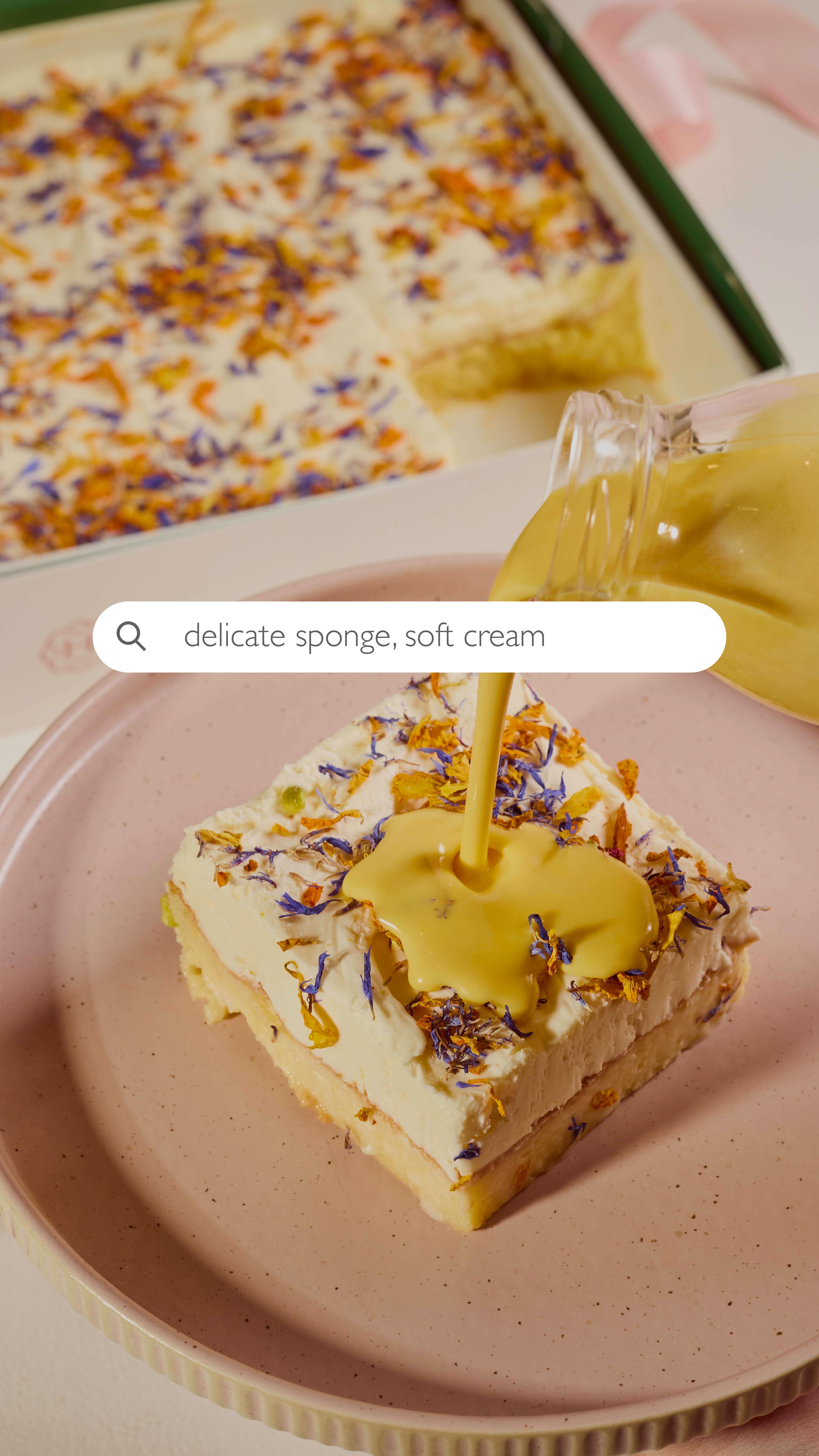 Our milk cakes just got bigger✨
A gift. A memory. A moment.
A beautifully packaged collection, created for celebration and sharing. Our new take-home retail collection is almost here.
Launching 10th March 2026🤎