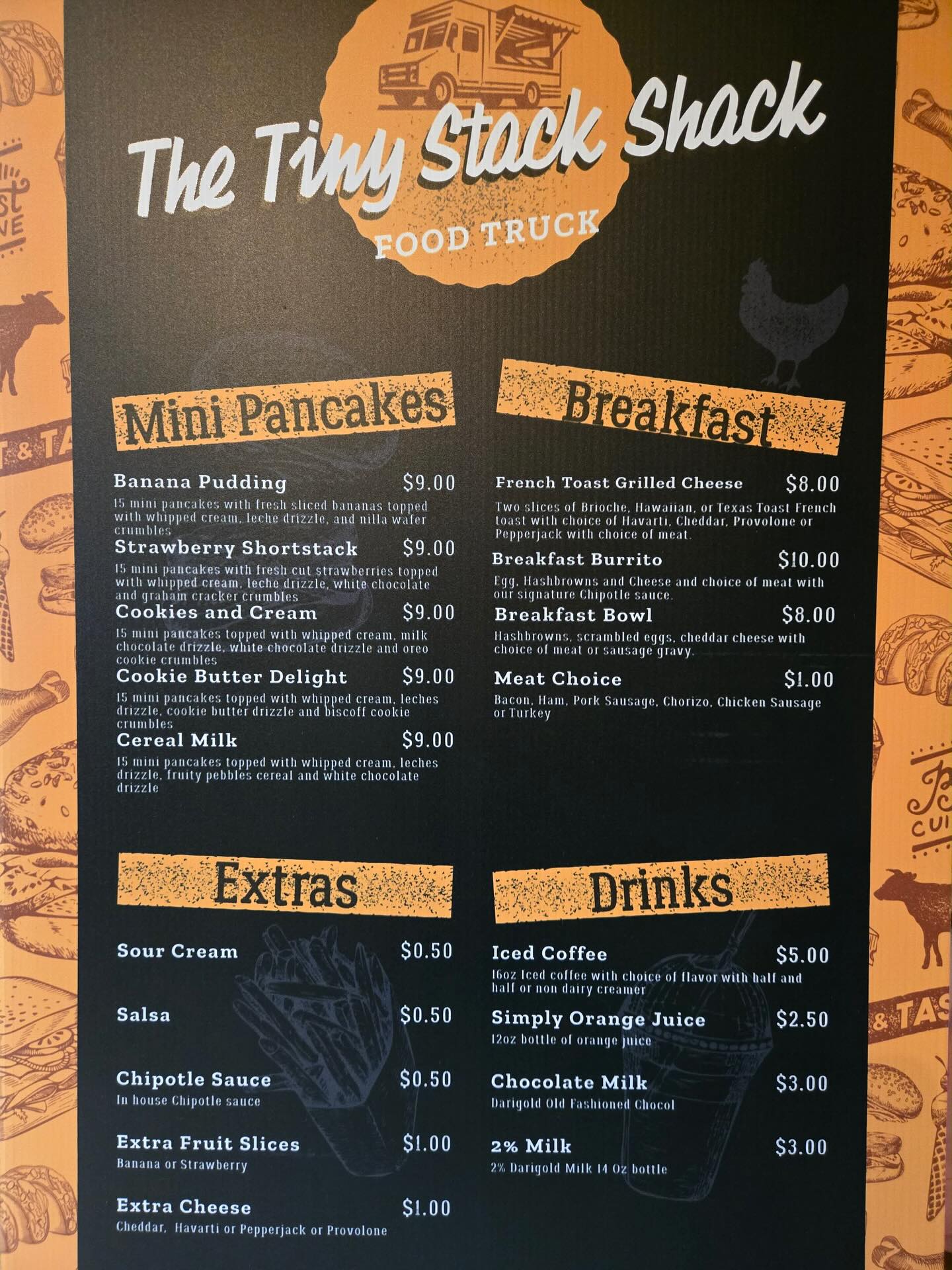 Our original menu for the spring fair market coming up soon! Can’t wait to see you all there! @southsoundmakersmarket