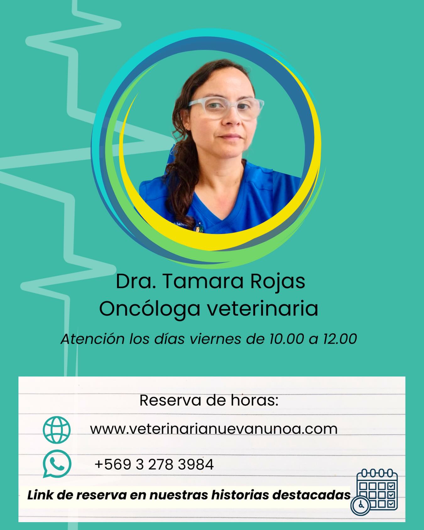⭐️ La destacada Dra. Tamara Rojas, es nuestra líder del área de oncología 🩺 Reconocida entre sus pares como referente en la materia y muy querida por sus pacientes y familias.
🚀 Bienvenida doctora!!
.
.
.
#veterinaria #oncologiaveterinaria #vets