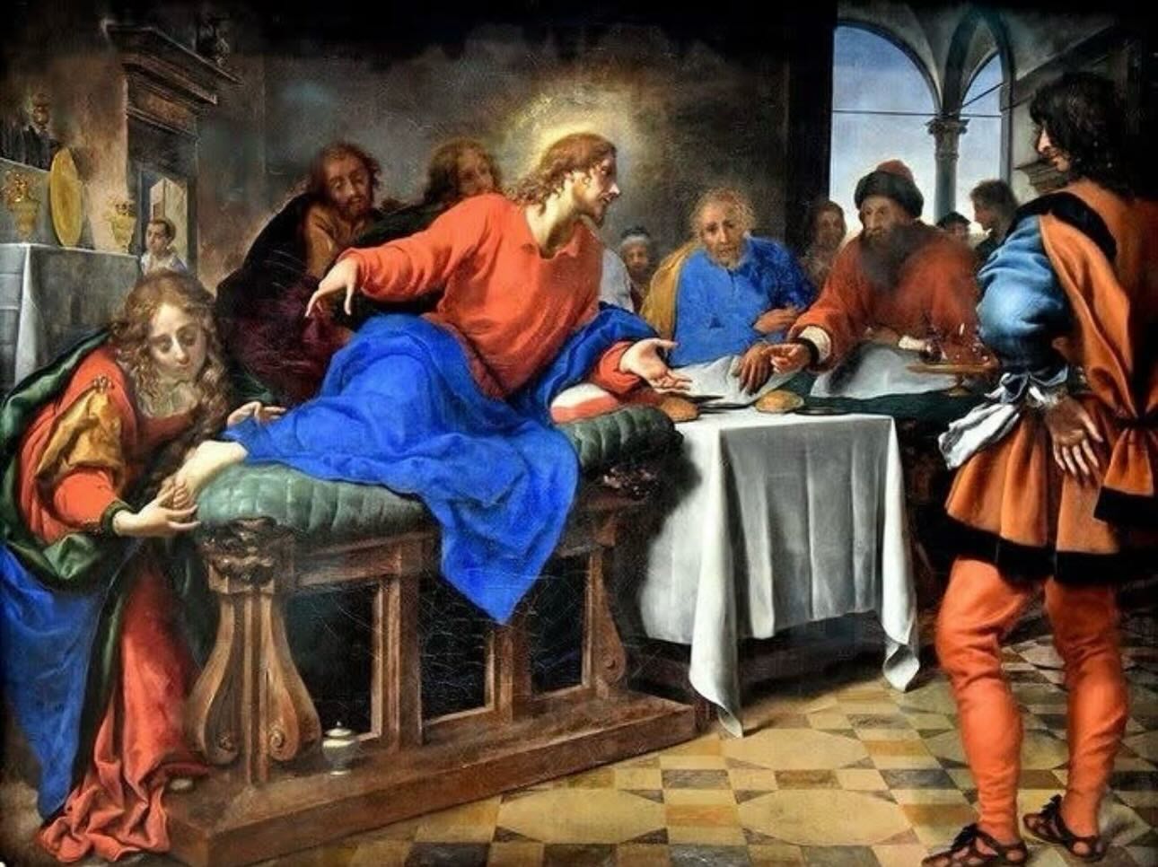 Lecture de l’Évangile pour le dixième dimanche d’hiver
Répondant aux Pharisiens qui lui reprochaient de ne pas se conformer aux usages, Ieshu leur dit : personne ne met du linge neuf sur un vieux vêtement, sinon le neuf déchire le vieux, et la déchirure est plus grande. Personne non plus ne met du vin nouveau dans de vieilles outres, sinon les outres se brisent et les outres se perdent. Mais on met du vin nouveau dans des outres neuves, et tout est conservé. Il est vrai que celui qui vient de boire du vin vieux ne veut pas de vin nouveau et dit : le vieux est bien meilleur.
Image : « Le Christ et Marie-Madeleine dans la maison de Simon » par Carlo Dolci, 1645.
#eglisegnostiqueapostolique #eglisegnostique