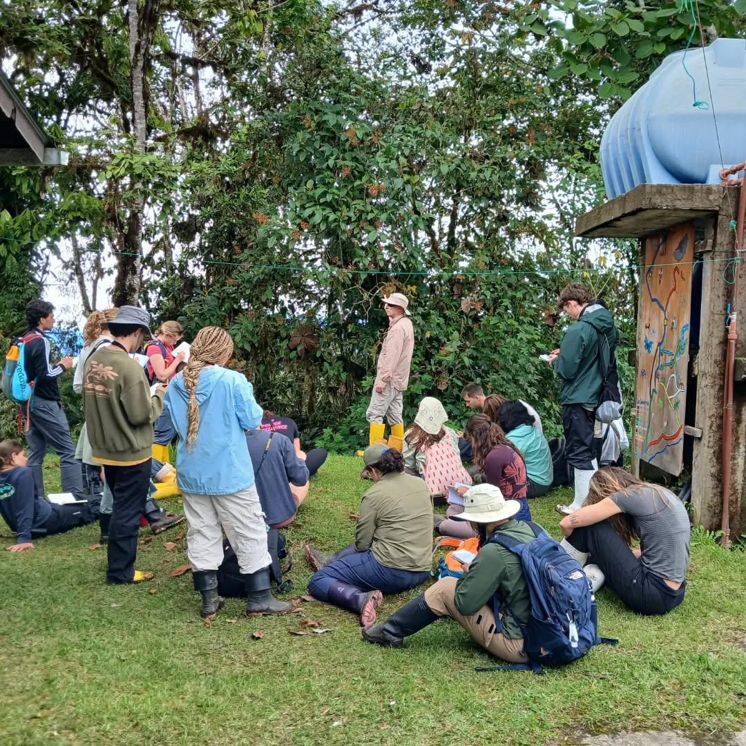 This February's S.I.T. group enjoying their time in the Santa Lucía Cloud Forest Reserve.