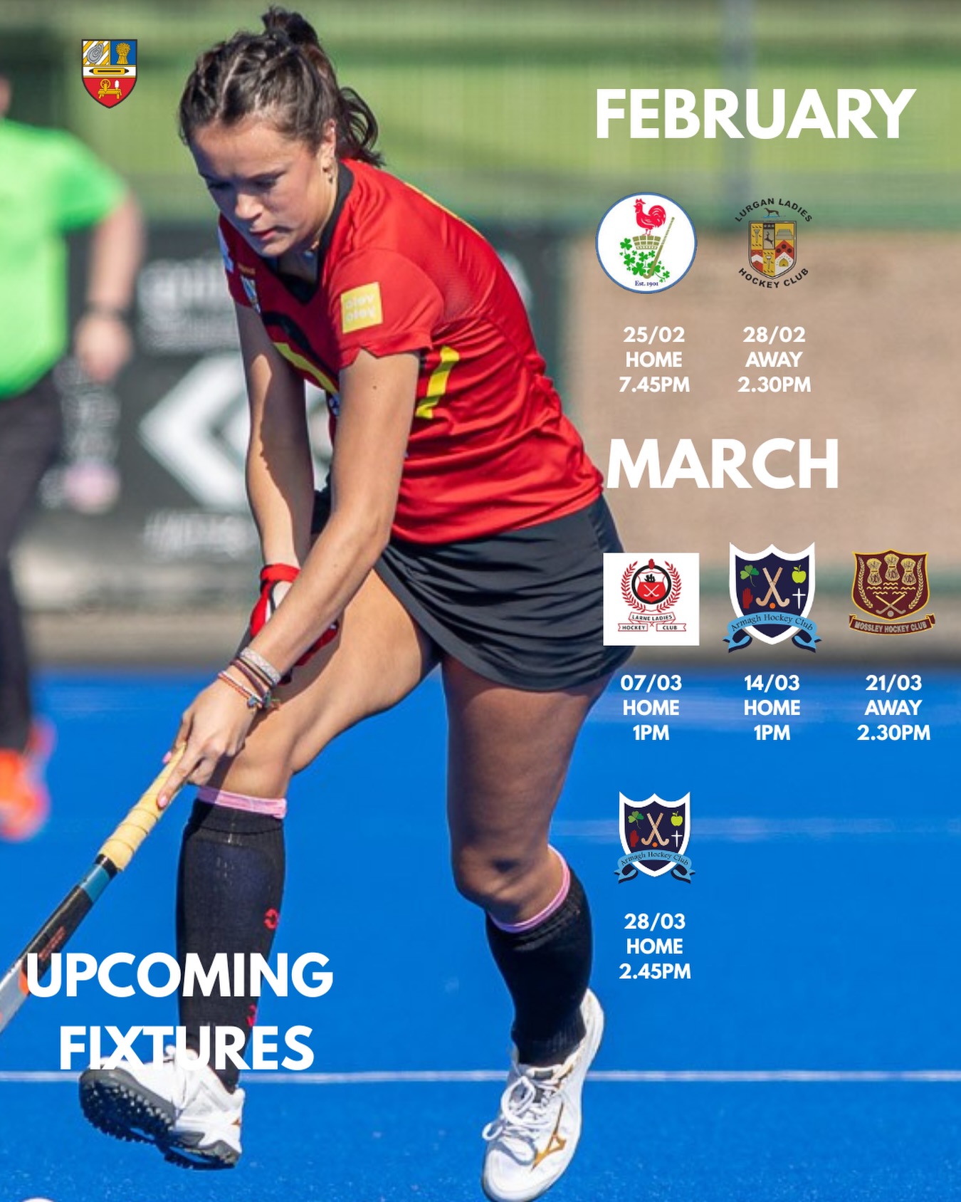 Up coming fixtures for the diary for the womenβs 1STXI
π‘π΄β«οΈ