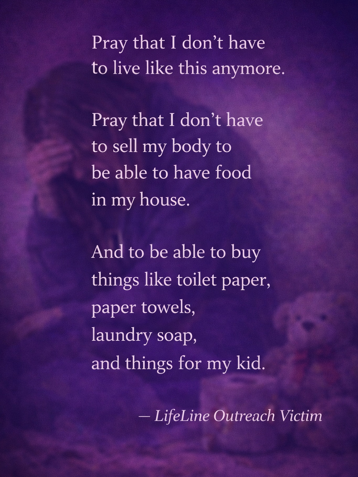 We received a text at 8:00 AM last Friday that I haven’t been able to shake.
“Pray that I don’t have to live like this anymore. Pray that I don’t have to sell my body to have food in my house. To buy toilet paper, paper towels, laundry soap. Things for my kid.”
For many women in the online sex trade, leaving isn’t a matter of desire.
Leaving the life requires survival math.
Behind every profile is a real woman in real time just trying to make it through the day.
This is what exit costs look like. And this is why “just leave” is never the whole story.
#morninggloryglobal #onlinesextrade #onlineexploitation #jesuslovessexworkers