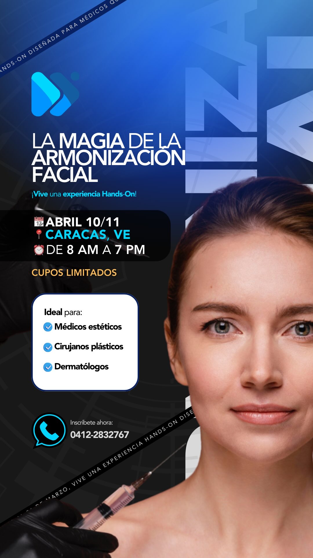 ¡Ya falta menos para la Magia de la Armonización Facial!
El primer nivel básico de este increíble taller, ya está muy cerca para que aprendas más en esta increíble experiencia Hands-On, que estará bajo la dirección de @dr.victorollarvesruiz.
Dos días intensivos (teórico-prácticos) aprenderás a dominar las técnicas más avanzadas en armonización facial.
¡Un taller perfecto para profesionales que buscan la excelencia!
✔ Médicos estéticos
✔Cirujanos plásticos
✔Dermatólogos
¿Cuándo?
🗓 Viernes 10 y sábado 11 de abril
🕗 De 8:00 AM a 9:00 PM
📍 Caracas
