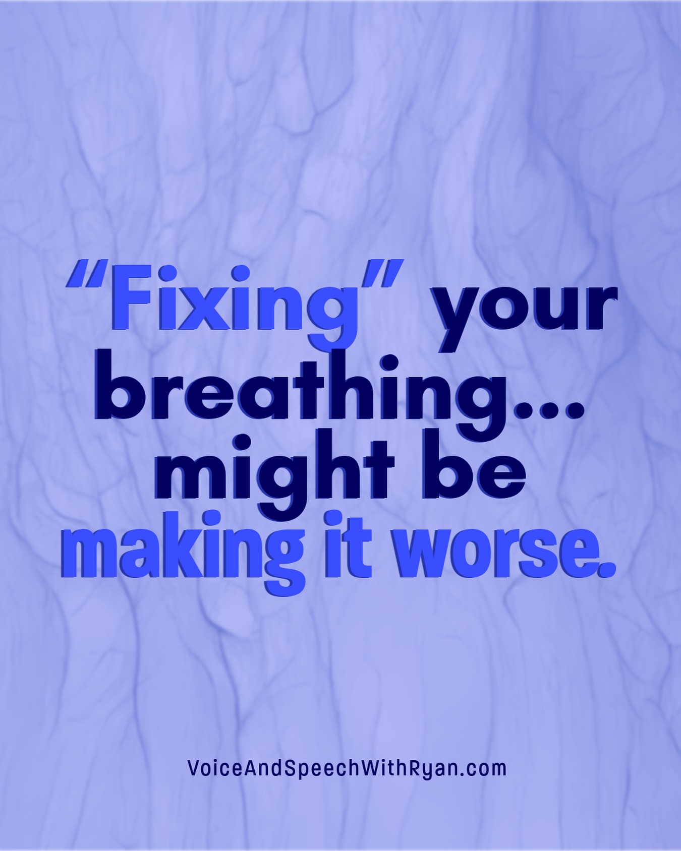 Breathing is a function of both your Central Nervous System (CNS) and your Autonomic Nervous System (ANS). This means you have control over your breathing (CNS), but your breathing is also automated for you (ANS).
Ideally, those two systems work in tandem, allowing you to control your breath when needed (like when speaking or singing), without needing to manage your breathing in order to survive (like when youâre at rest). Unfortunately, many people have developed habits that mess with the organic interplay of ANS and CNS breathing. Usually, these habits come from a good placeâa person wants to improve their breath capacity or feel more relaxed and so they start doing breathwork or start constricting their torso in an effort âbreathe intoâ their belly or ribs. But in most cases, if youâre messing with the breath cycle itself, youâre probably going to create more challenges than you solve.
If you want to free your breathing, hereâs whatâs most helpful:
1. Leave your breath alone: as far as the breath cycle itself goes, you want to create the conditions that allow your autonomic nervous system to do its thing. That might include taking your attention away from your breathing.
2. Release tension: do physical exercises that release extraneous holding in your torso so your lungs and diaphragm have free, easy mobility. If you notice yourself trying to âbreathe intoâ (constricting the muscles of) different parts of your torso, then it may be helpful to Orient and take your attention away from your breathing so that youâre not getting in the way of the ANS breathing cycle.
I know this might sound contrary to popular opinion, so Iâd love to hear from you! Have you ever noticed less ease when trying to breathe âintoâ a part of your body?
