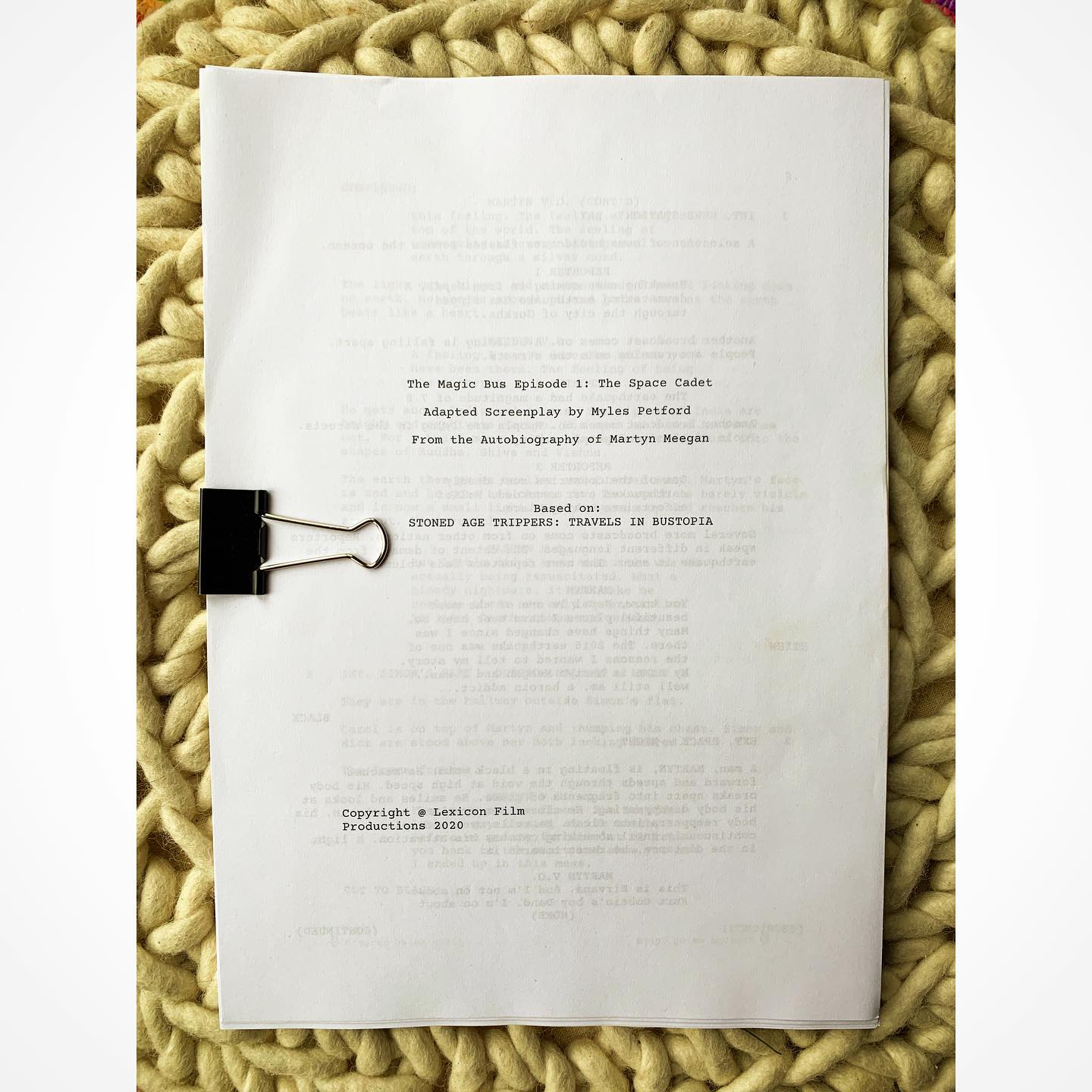 1-13 complete. This is something special, so let’s go on a trip. #themagicbus #script #tv