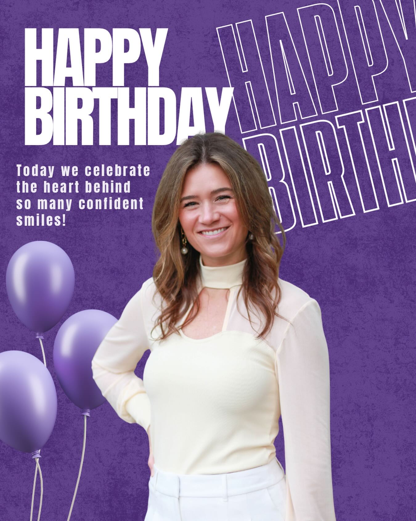 Happy Birthday Dr. Stiles!💜🎉
Your leadership sets the tone for all we do. Because of you, this is not just an orthodontic office. It is a place where people feel noticed, valued, and worthy. Both patients and our team.
Drop her a birthday message and let’s celebrate her together!💜