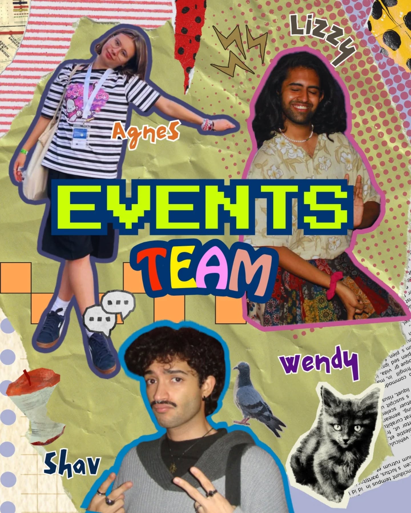 Meet the Events Team! 🗒️🪩
Booking venues and cooking up fun activities, our BTS parties and other queer events are all organised by these baddies! The faces behind our events team -
Shav, Agnes, Lizzy, and Wendy 🤍