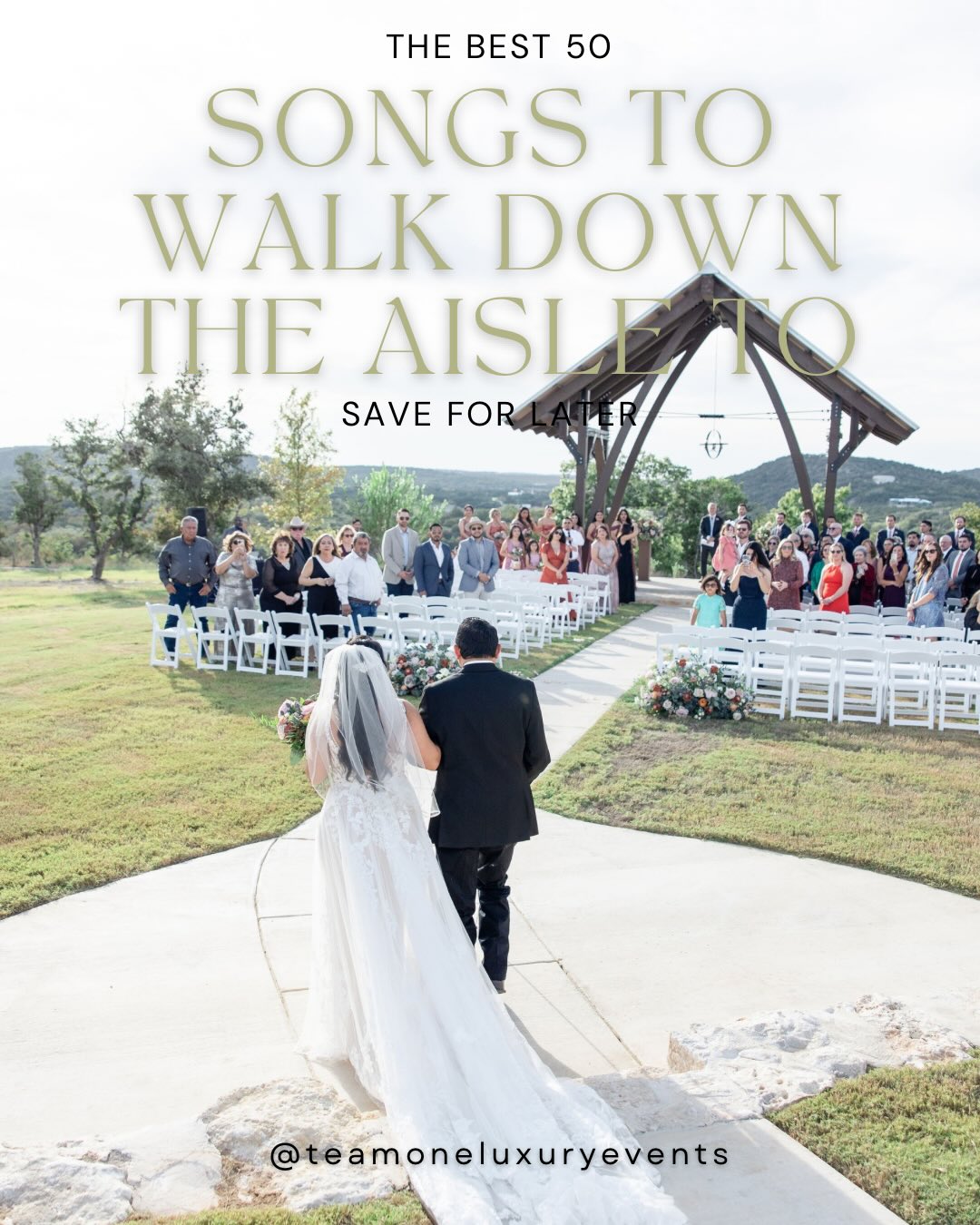 POV: All eyes are on you, and one of these song starts playing✨
Here are 50 aisle-walk songs every couple should consider — classic, modern, and totally unique.🤍
Did you use or plan on using one of these songs👀
+ Save this for later
#newbraunfelsweddingplanner #travelplanner #weddingtipsandtricks #weddingsongs #weddingideas