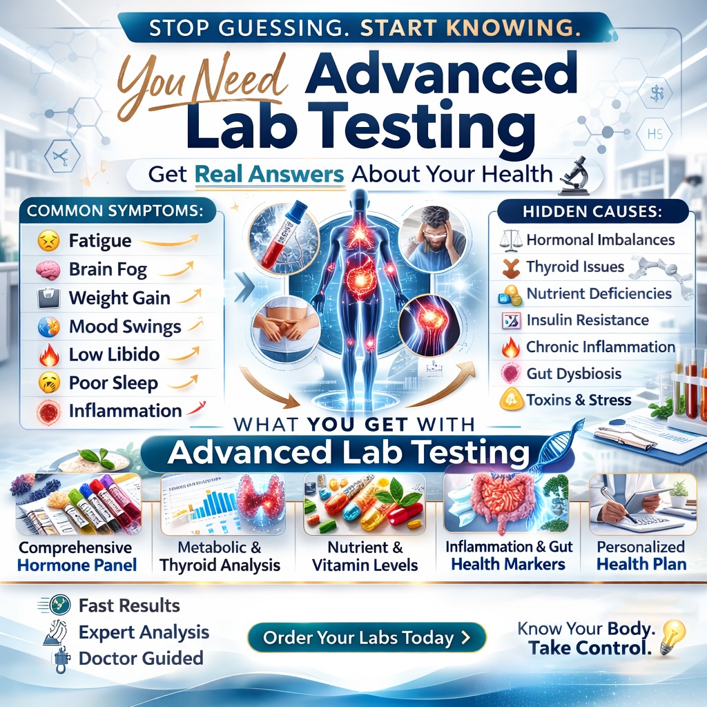 you don’t need more supplements.
you need better data. 🧪✨
if you’re dealing with:
😴 fatigue
🧠 brain fog
⚖️ stubborn weight
😤 mood shifts
🔥 inflammation
💤 poor sleep
…it may not be random.
Advanced Lab Testing looks deeper. 🔬
🧬 hormones
🩺 thyroid
🧪 inflammation markers
🥑 metabolism + gut health
💊 vitamin levels
no guessing ❌
just clarity 🎯
when you understand your numbers, you can finally create real change:
⚡ more energy
⚖️ better weight balance
🧠 sharper focus
💤 improved sleep
📈 measurable progress
Get a clearer understanding of your body
📍Weston, FL
📅 schedule today at indehealth.com
💬 call or text us today: 954-302-8382
#Health #Labs #Hormone #Wellness #Weston