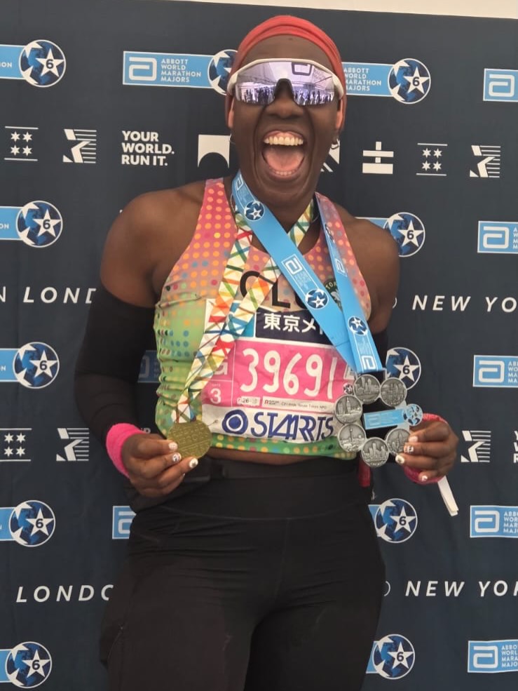 CONGRATULATIONS @olugooden
Olu completed the @tokyomarathonfoundation this weekend and also earned her 6th Marathon World Major Star!! ⭐⭐️⭐️⭐️⭐️⭐️
@wmmajors
We are all hugely proud of you!!
Where to next Olu?!
#medalmonday #tokyomarathon #sixstarfinisher #marathon #runnersworld