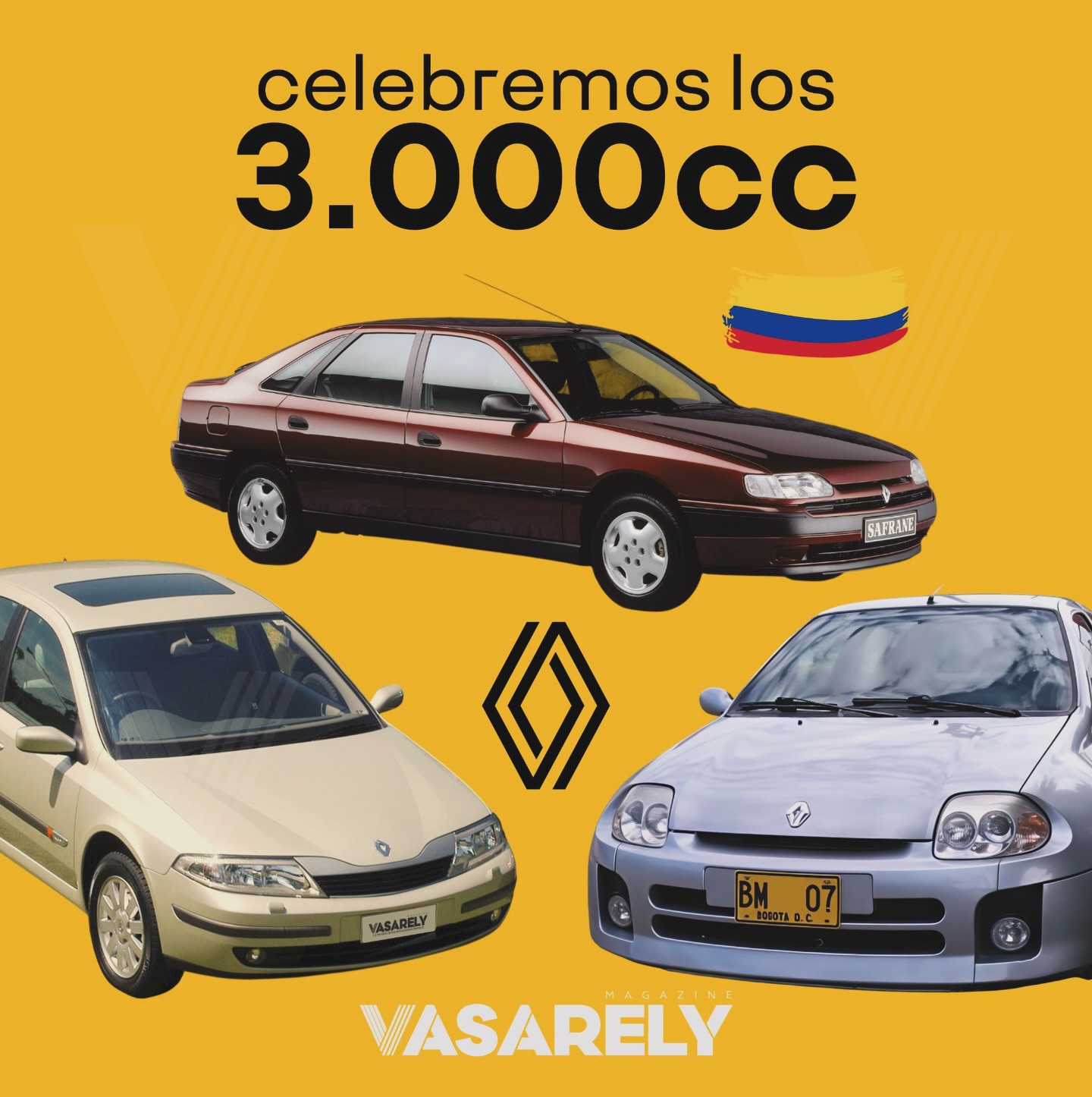 Cuando se habla de 3.000 cc en #Renault, en Colombia solo suena un nombre: Safrane.
El Safrane fue el único modelo en ostentar una motorización de esta capacidad cilíndrica en su versión RXE de 1994. Fue un modelo fugaz que cumplió el propósito de posicionar la marca, pues costaba $40.000.000 en su momento, equivalentes a más de 300 millones de pesos en valor presente.
Bonus I: Si del Safrane poco se sabe, mucho menos de que este tipo de cilindrada también estuvo presente en otras dos unidades en el país. Una de ellas fue un Laguna V6 (BG01), importado para análisis y formación. Esta unidad hizo parte del Centro de Formación PV (Renault Academy) hasta 2014, cuando fue donada al Servicio Nacional de Aprendizaje (SENA).
Gracias a los entusiastas de los autos, en Colombia también rodó un sorprendente #Clio V6 Phase 1 de 2002. En sus primeros años hizo parte de la oferta del concesionario de lujo y deportivos JRS en Bogotá. Tiempo después circuló en Medellín y, posteriormente, en Cali y el sur del país. Se dice que finalmente conquistó a un entusiasta ecuatoriano, quien lo llevó a su país en 2023.
Bonus II: El robusto Renault #Safrane (Latitude) de 2012 con motor 3.5 V6, que hizo parte del transporte de la presidencia de SOFASA. Fue rematado y vendido externamente en 2025.
Disfruta, comenta y comparte. ¡Gracias por seguirnos!