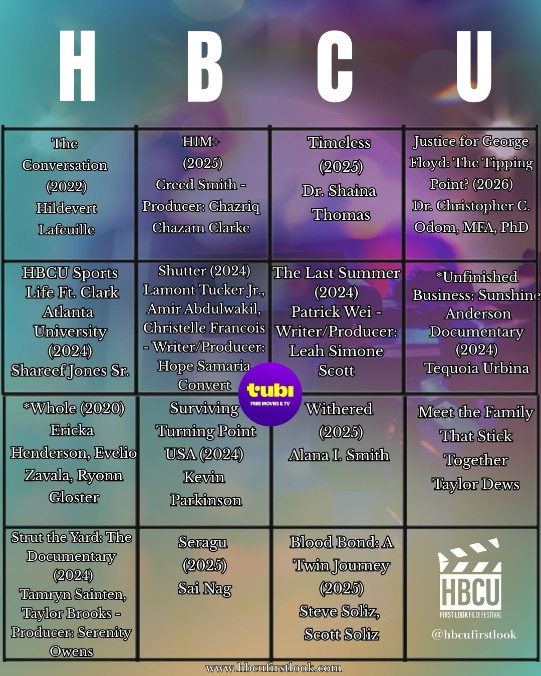 Movie night just got a little more fun! Have you checked out our HBCU First Look x @tubi curation yet??
Click the link in our bio for our curation link, get comfy on the couch, grab your popcorn and watch some movies. Let us know in the comments section which films you’ve seen and which ones are on your list to watch next! 🍿
#HBCUFL #HBCU #BlackFilmmakers #ElevateFutureStorytellers