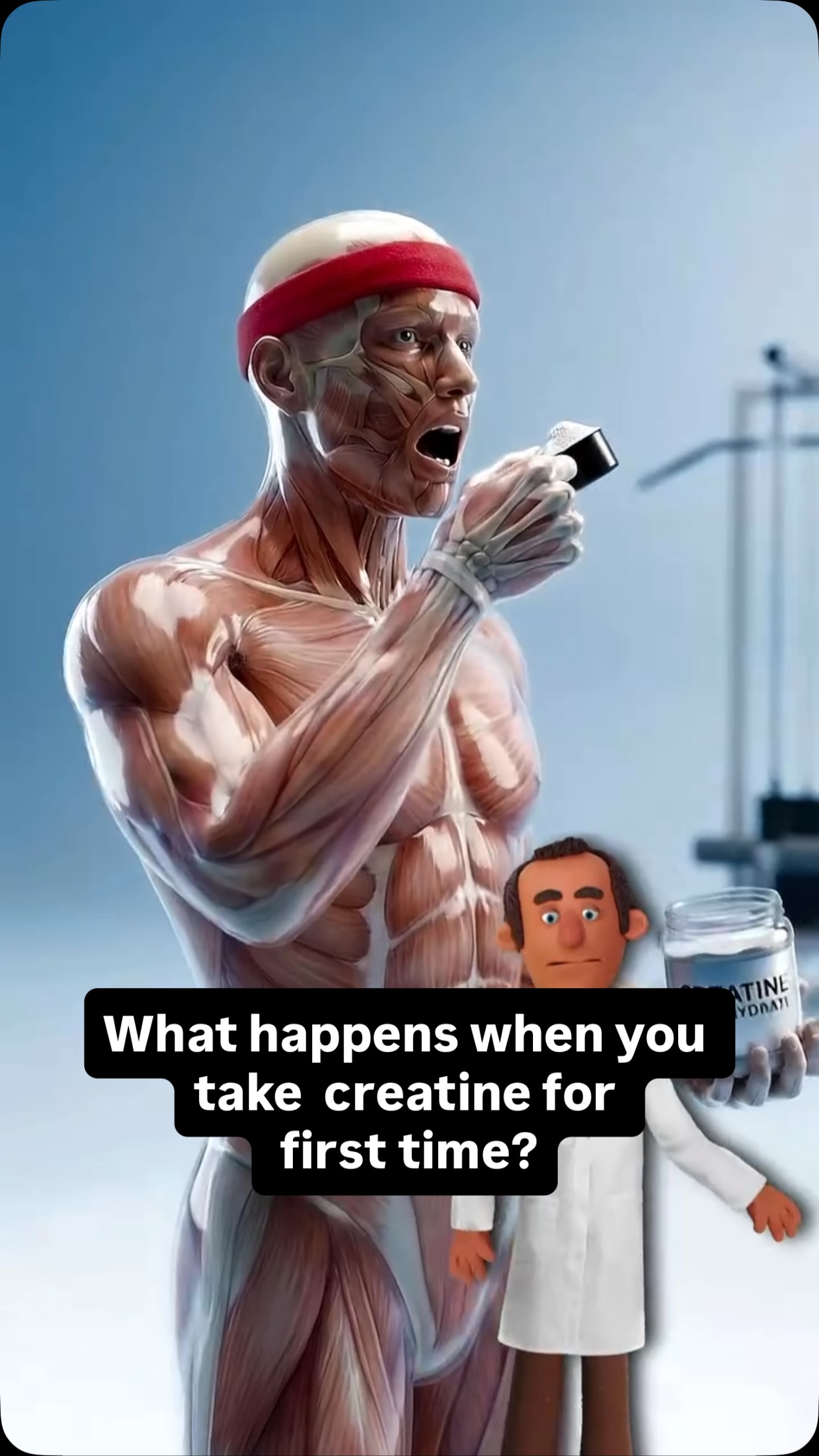 This is what happens to the body when you take creatine 😳💪