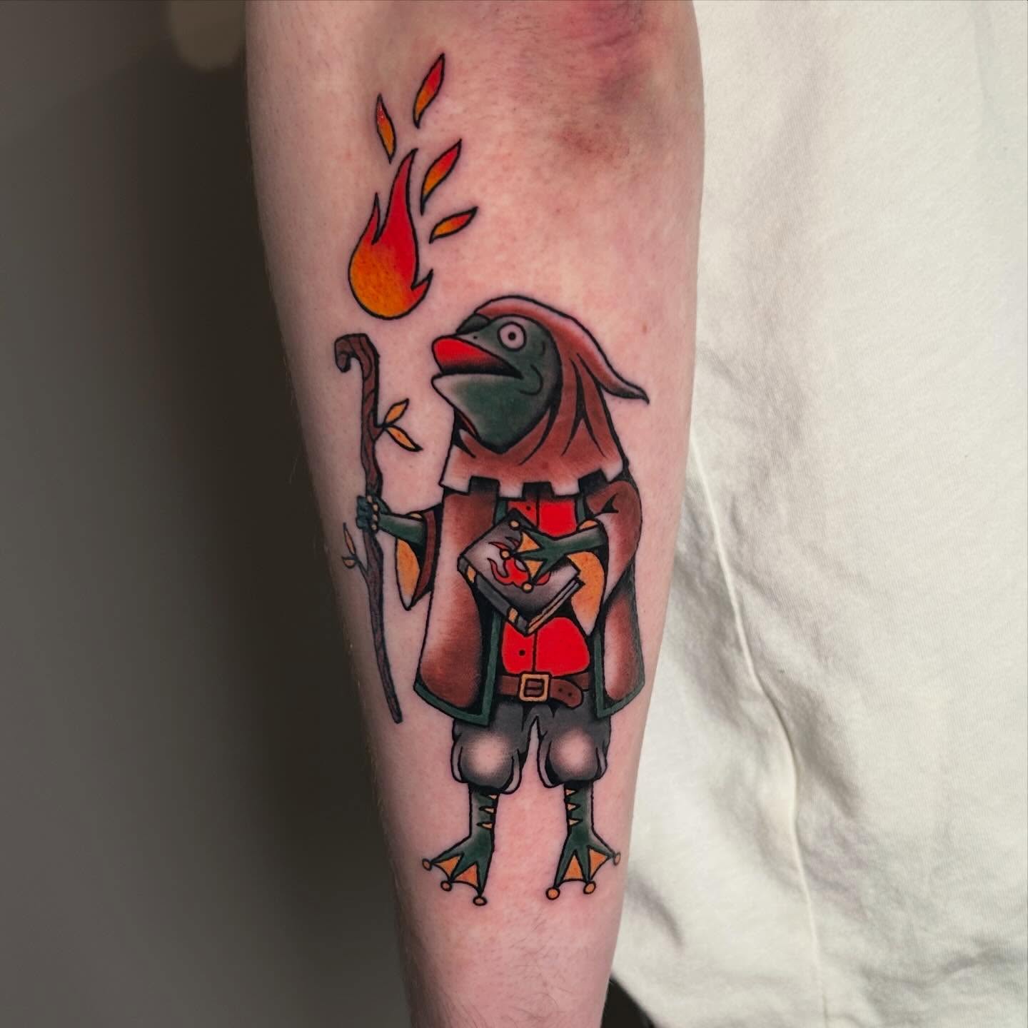 Jebediah the frog wizard 🐸🪄 Thanks @steefbeckers for picking this one from my flash
#traditonaltattoo #traditionaltattoos #tradtattoo #oldschooltattoo #oldschooltattoos