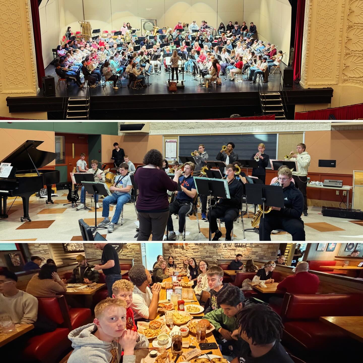 Nice job CE BAND students at the 2026 River-to-River Honor Band Festival! You represented MHS well. We had a blast at lunch on campus and dinner in Carbondale. Congratulations, students, once again!