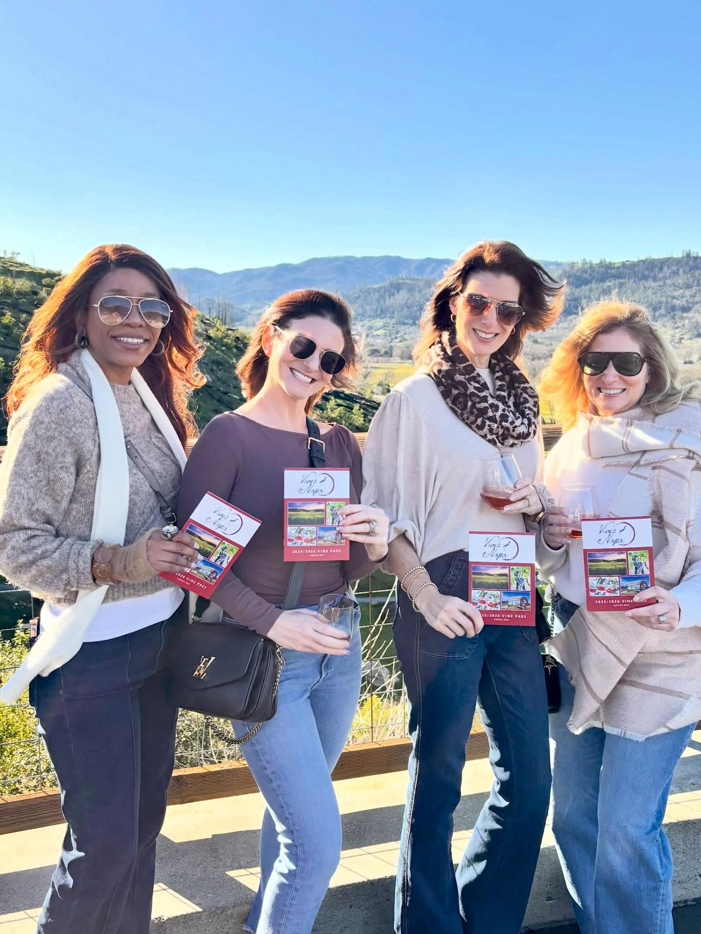 Ladies weekend done right ✨ Showing off their Napa Vine Pass while soaking up the beauty of Napa Valley. Sip, savor, repeat! 🥂
🍇 Discover how this pass helps you save and explore 23 boutique wineries across the valley — learn more at vinesofnapa.com
#VinesofNapa #VisitNapaValley #WineCountry #GirlsTrip #NapaVinePass