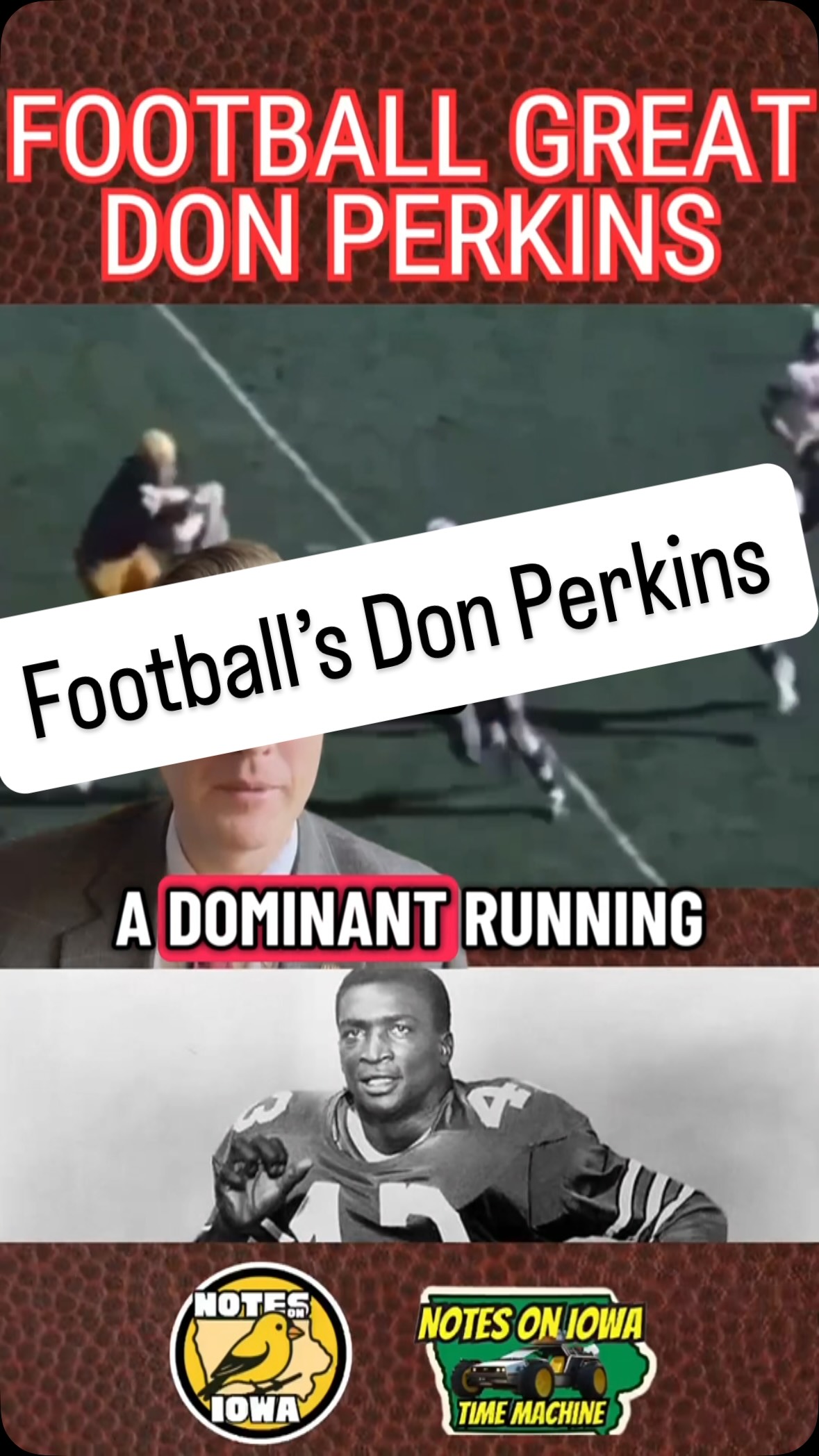 Iowa Time Machine ⏰: On March 4, 1938, NFL fullback Don Perkins was born in Waterloo. A standout on the gridiron at Waterloo West, Perkins won Rookie of the Year and gained recognition as a six-time Pro Bowl selection while playing for the Dallas Cowboys.
While at Waterloo West, Perkins shone on the football field and in the classroom. Often referred to as ‘Mr. Left’ in the local paper due to his driving runs left on handoffs, Perkins also served as Student Senate President during his senior year. An All-State selection in 1955, Perkins helped lead West to an undefeated season, capped with a 20-12 win over Waterloo East.
Perkins headed west to play his college ball for Marv Levy at New Mexico State. A two-way player, Perkins played halfback and defensive back while gaining distinction as a three-time All-Skyline Conference selection and the Skyline Sophomore of the Year. In 1958, he led the nation in kickoff returns. In 1959, he received third-team All-American honors. Selected by the Baltimore Colts in the 9th round, Perkins ended up on the newly added Dallas Cowboys franchise as a compensatory pick.
Perkins proved to be a bright star on the struggling Dallas expansion franchise. Not the fastest back in long-distance speed, Perkins boasted outstanding quickness and balance. He finished his rookie season with 815 rushing yards (sixth among league leaders) and 4 touchdowns, earning NFL Rookie of the Year and Pro Bowl honors. A superb blocker, Perkins also finished in the NFL’s top 10 in rushing in each of his eight seasons in the league. When Perkins retired in 1968, he stood fifth in NFL history for rushing yards with 6,217. #Iowa #OTD #History #Football #NFL