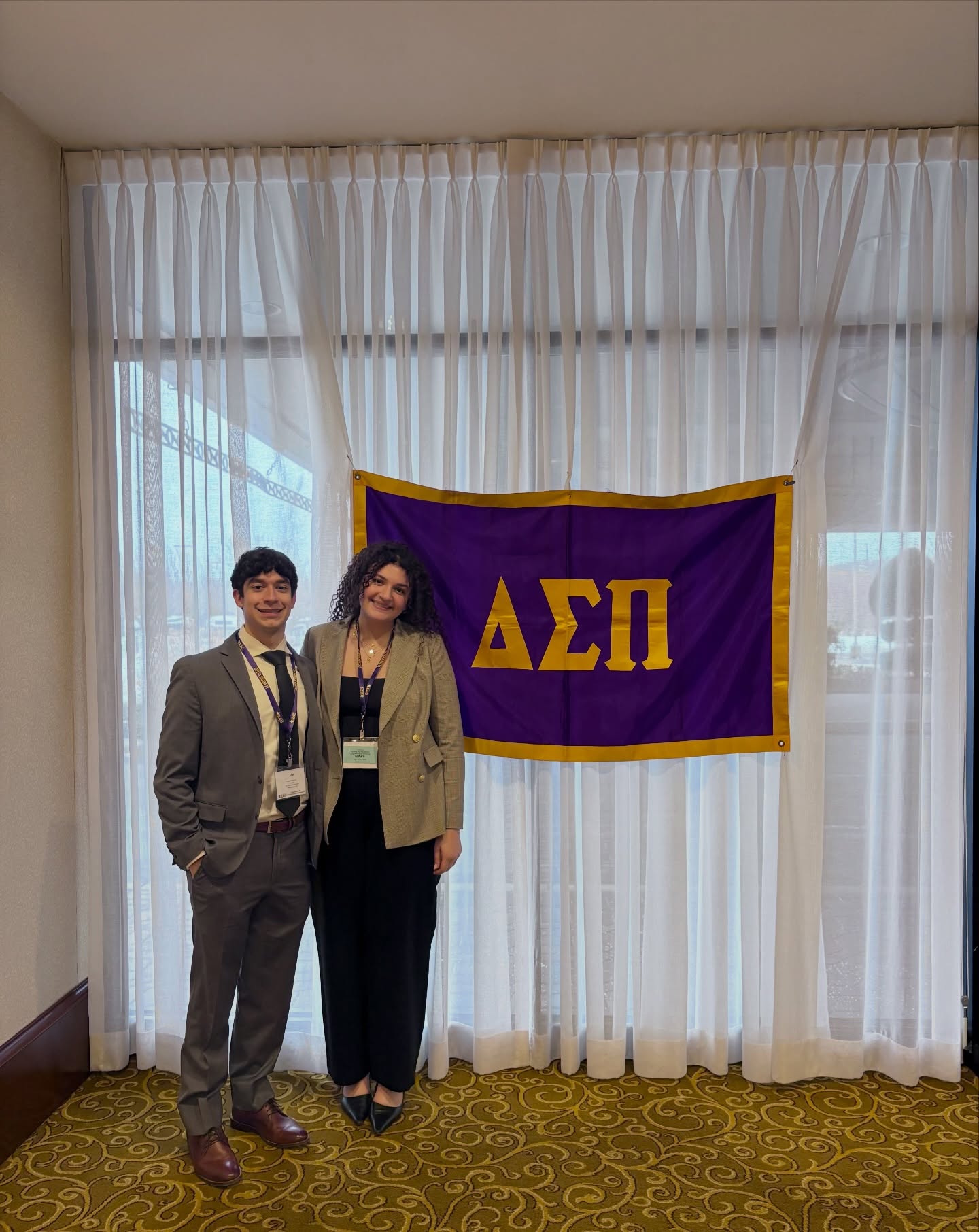Juliet and Joe proudly represented the Zeta Pi Chapter at the Northeastern 2026 LEAD Provincial Conference in Rhode Island.👏
Throughout the weekend, they participated in meetings and workshops to develop their leadership skills. We are so proud and impressed by the hard work they put in this weekend! 💜✨
#dsplead #northeasternlead #leadrhodeisland #deltasigmapi