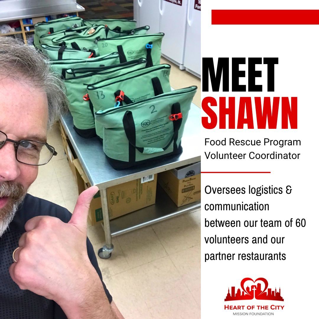 We'd like you to meet Shawn, he is the guy who keeps The Food Rescue Program moving full steam ahead!
What does it take to distribute over 600 meals every week? -We're glad you asked!
Shawn is in charge of coordinating with over 60 Heart of the City volunteers each week and connecting them with our partner restaurants for food pickup and getting the donations back to our facility for cold storage and distribution.
It's a full time job for sure and he still finds time to visit the restaurants himself also.
We couldn't be more grateful for his servant's heart and attention to detail!
#volunteer #servantheart #partnership #communityservice #neighbors #hotcfw #fortwayne