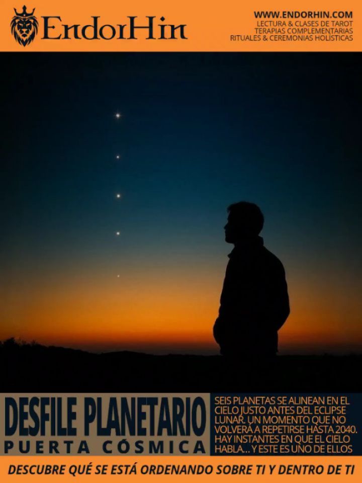 ✨ El cielo nos ofrece un umbral.
Entre el 28 de febrero y el 1 de marzo de 2026, seis planetas se alinearán antes del amanecer, preparando el terreno energético para el eclipse lunar del 3/3.
Un fenómeno astronómico que no volverá hasta 2040… y una oportunidad simbólica para revisar, ordenar y armonizar nuestras energías.
Colombia, Chile y Argentina tendrán una posición privilegiada para observarlo 🌅🌌
¿Estás list@ para alinearte con lo que el cosmos está moviendo?
Desliza el carrusel y descubre el mensaje detrás del desfile planetario
✨
.
.
.
.
.
.
.
#Tarot #Astrologia #EclipseLunar #DespertarEspiritual #RitualesDeLuna