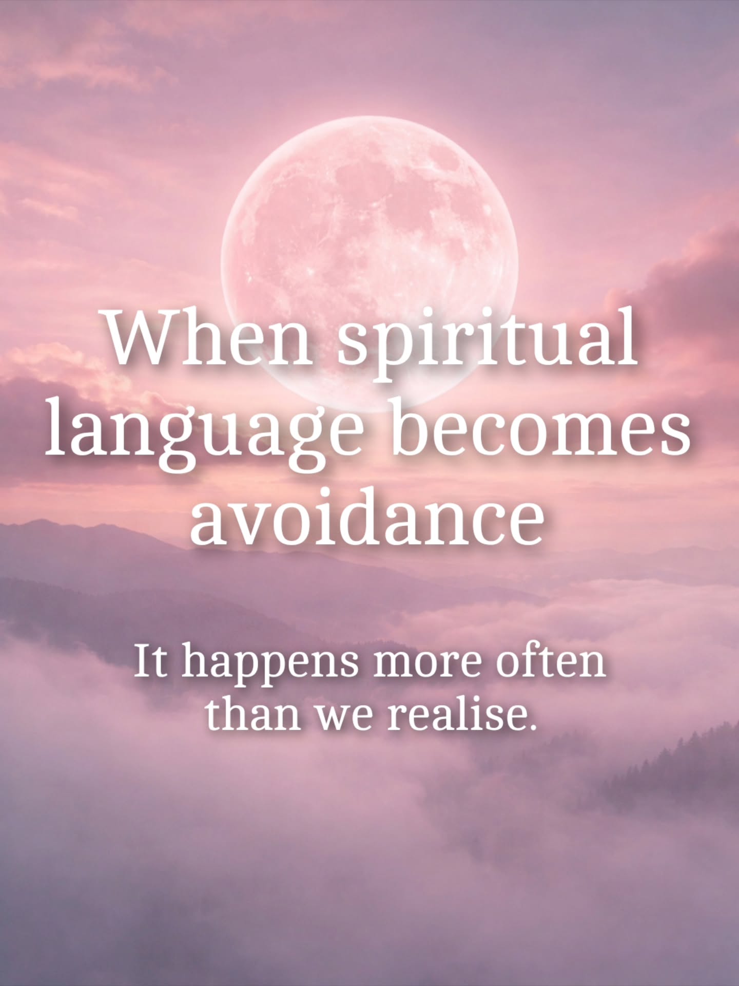 Sometimes spiritual language becomes a way of avoiding what feels uncomfortable.
We say things like:
“I just need to trust the universe.”
“I’m waiting for divine timing.”
“I’m still integrating.”
And sometimes those things are true.
But sometimes they quietly hide something else:
Fear of being seen.
Avoiding discomfort.
Not wanting to take responsibility for the next step.
Spiritual language is powerful.
But it can also become a very elegant hiding place.
There’s no shame in that.
Most of us have done it at some point.
But noticing it changes everything.
Have you ever caught yourself doing this?
Comment if one of these made you pause
#awakeningjourney #spiritualbypass #embodiment #shadowintegration
#innerwork