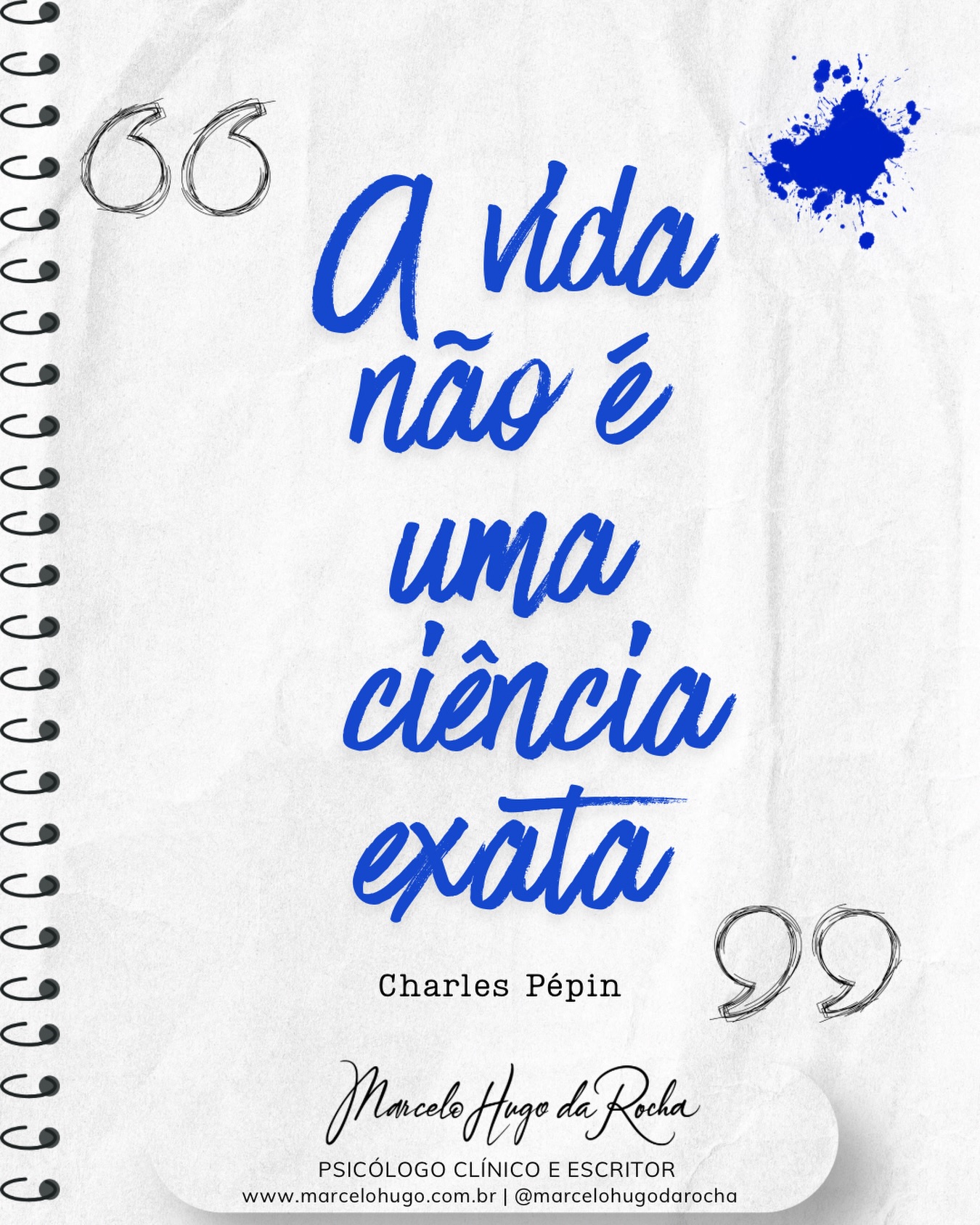 📚🧠💭
“A vida não é uma ciência exata.”
E isso, para muita gente, é profundamente desconfortável.
Queremos fórmulas. Garantias.
Protocolos que assegurem que, se fizermos X, receberemos Y.
Mas a experiência humana não funciona como equação matemática.
Você pode fazer tudo “certo” e ainda assim sofrer. Pode planejar e ver os planos mudarem. Pode amar e não ser amado de volta.
Isso não invalida a ciência.
Invalida apenas a fantasia de controle absoluto.
A Psicologia é baseada em evidências. Mas o encontro clínico continua sendo humano, singular, imprevisível.
Talvez maturidade emocional seja justamente isso: suportar a incerteza sem paralisar diante dela.
🔖 Salve para reler quando a vida fugir do roteiro
📩 Envie para quem acha que tudo precisa ter resposta imediata
🛋️ Se a imprevisibilidade anda pesada demais, a terapia pode ajudar a organizar o que é possível organizar
Marcelo Hugo da Rocha
Psicólogo Clínico e Escritor
www.marcelohugo.com.br
#marcelohugodarocha #terapiaemdia #filosofia #saudemental #autoconhecimento