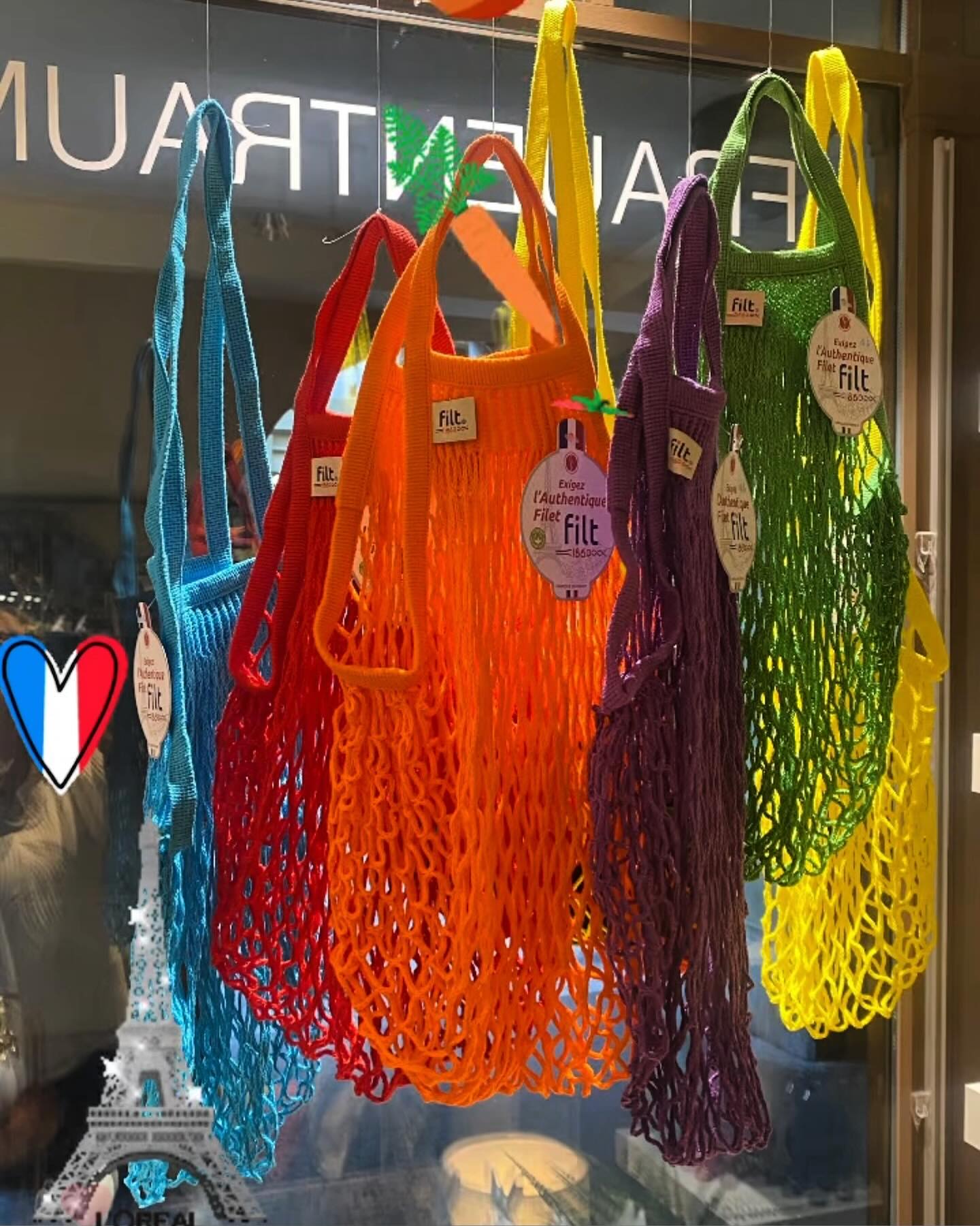 Die klassischen „Märitsäckli“ aus Made in France, viele Farben… eine pure Freude!