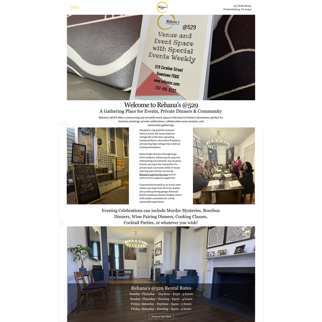 Exciting News for Downtown Event Planners & Community Connectors! The new and improved website for Rehana’s @529 is officially live — and it’s beautifully centered around their stunning event space and thoughtfully curated event experiences.
Located in the heart of historic downtown, Rehana’s @529 continues to be the perfect setting for business meetings, private celebrations, collaborative work sessions, and meaningful community gatherings. The updated website now makes it even easier to explore the space, learn about curated events, and envision how your next gathering can come to life.
Owner Huda Maltbie and Deb Newman, Owner of Petite Taway, have worked together for several years, building an amazing creative and collaborative relationship — and this refreshed website reflects that shared vision of connection, creativity, and community. If you're looking for a versatile, welcoming space with intention behind every detail, this is your sign to explore what’s new.
Visit the new site and start planning: https://www.rehanas.com/
#Rehanas529 #DowntownEvents #CuratedExperiences #SupportLocal #PetiteTaway