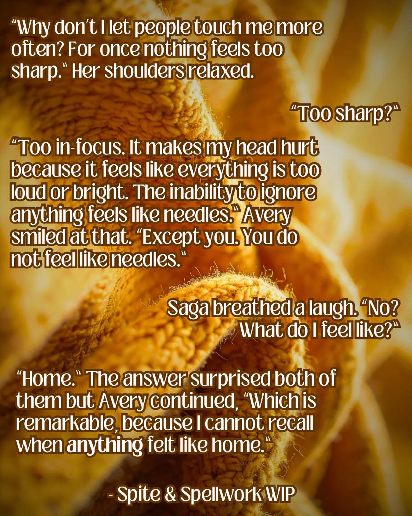 …okay, maybe SOME context for the stick reference. #wlw #bookstagram #wip #sapphicbooks #fantasybooks