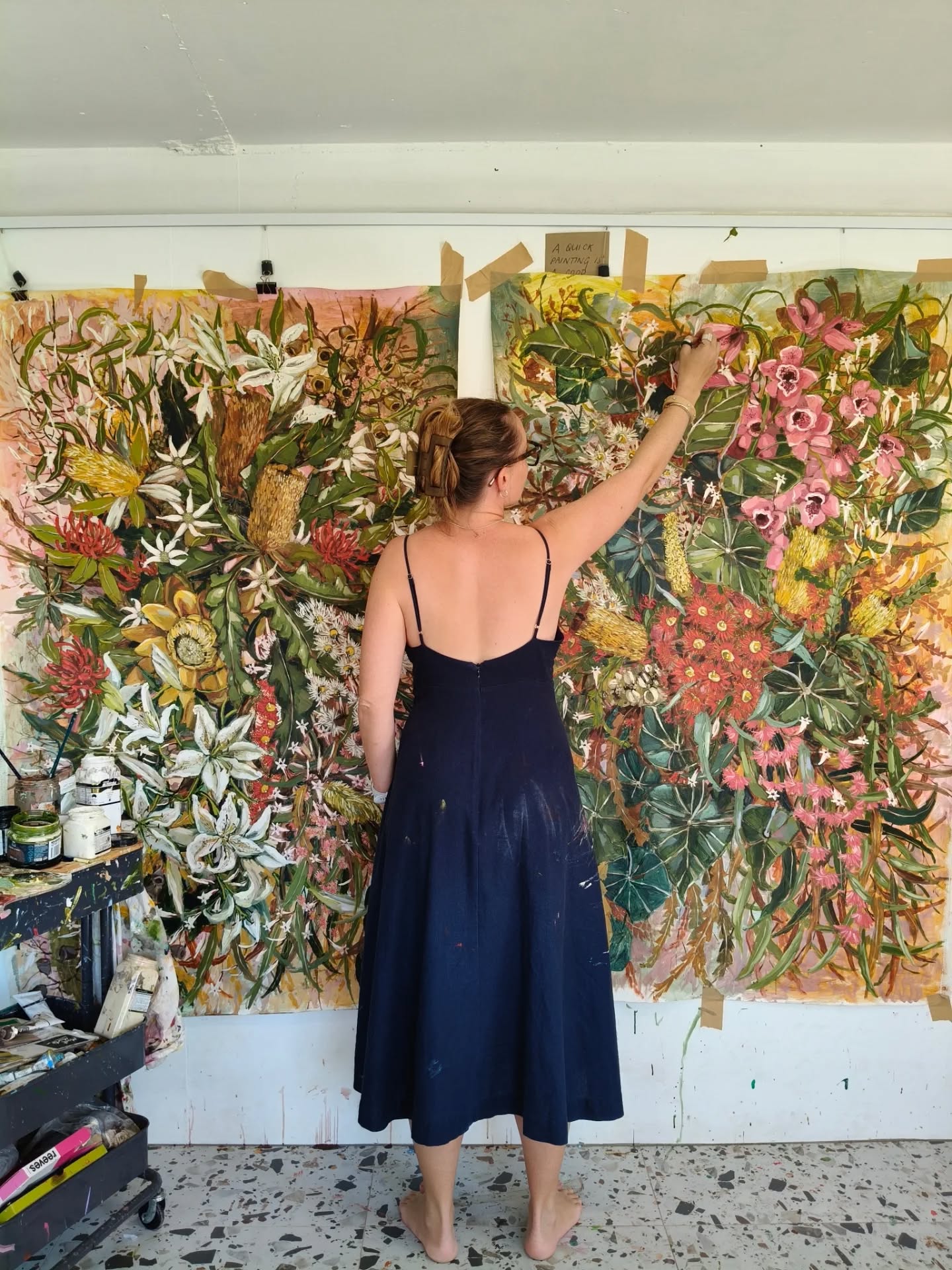 Finally! I've almost finished these two ✨
These will be about 1m x 1.5m and can be hung vertically or horizontally - so either at the end of a big hallway or above your couch!
Showing with @keap_collective for @affordableartfairau
May 7-10, Brisbane Showgrounds
You can join my mailing list to receive the catalogue of works
x