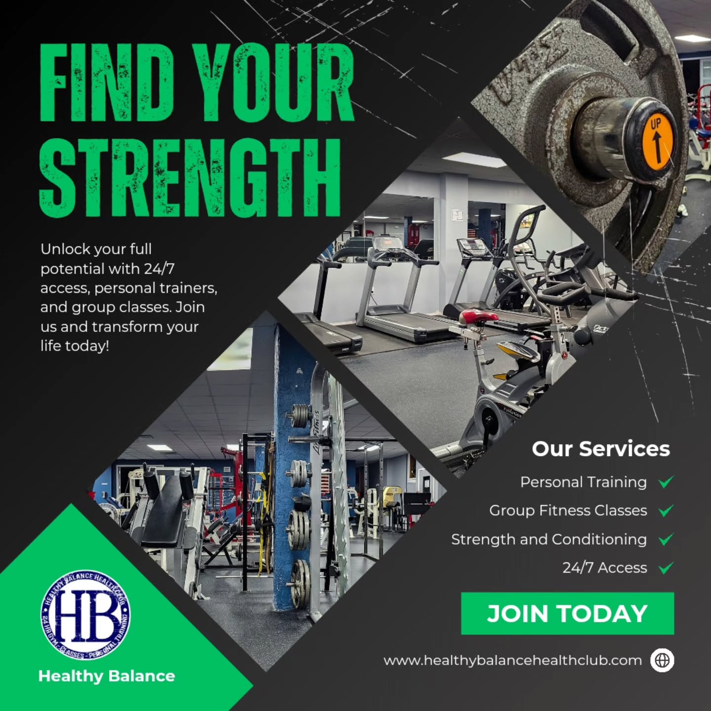 Ready to find your Healthy Balance? Whether you’re a sunrise seeker, a lunch-break warrior, or a midnight mover, we’ve built a space that fits your life—not the other way around.
Here’s how our members are leveling up:
* 🔓 24/7 Access: Your schedule is unique. That’s why our doors are open every hour of every day. No excuses, just opportunity.
* 🔥 Group Classes: Energy is contagious! From high-intensity cardio to restorative flow, find your tribe and crush your goals together.
* 💪 Personal Training: Want a roadmap designed specifically for your body? Our expert trainers are here to provide the form, focus, and accountability you need to see real results.
Stop waiting for "Monday" or "next month." Your future self is already cheering you on.
#HealthyBalance #GymLife #FitnessJourney