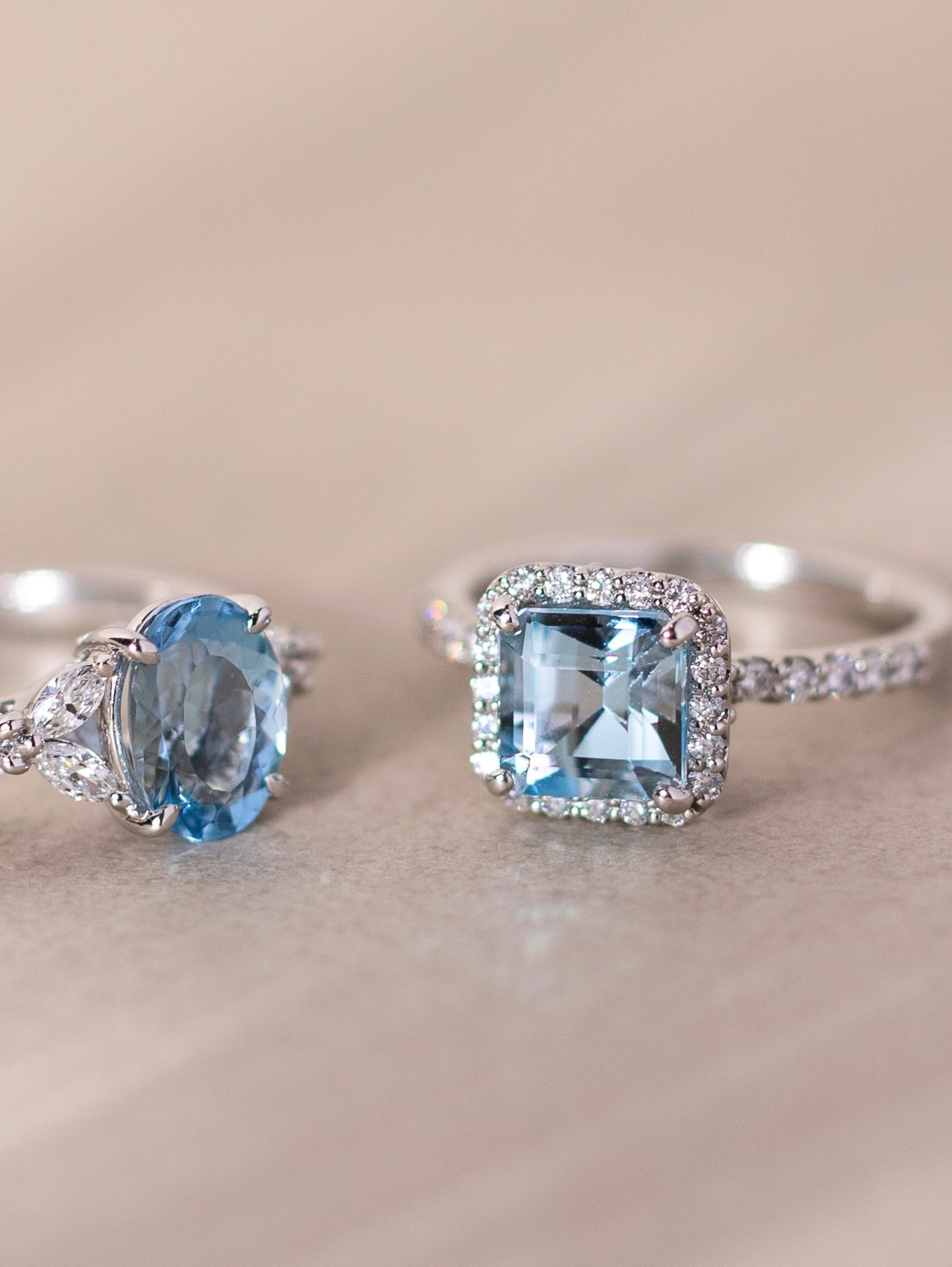 March’s birthstone, #Aquamarine, is cherished for its serene blue reminiscent of clear spring waters.
From a coloured stone jewellery perspective, aquamarine remains a favourite not only for its clarity and luminous glow, but also for its timeless, wearable hue. Soft blue tones continue to trend in jewellery, offering a refreshing colour that complements both everyday wear and special occasions.
A gemstone that feels effortlessly elegant, season after season.