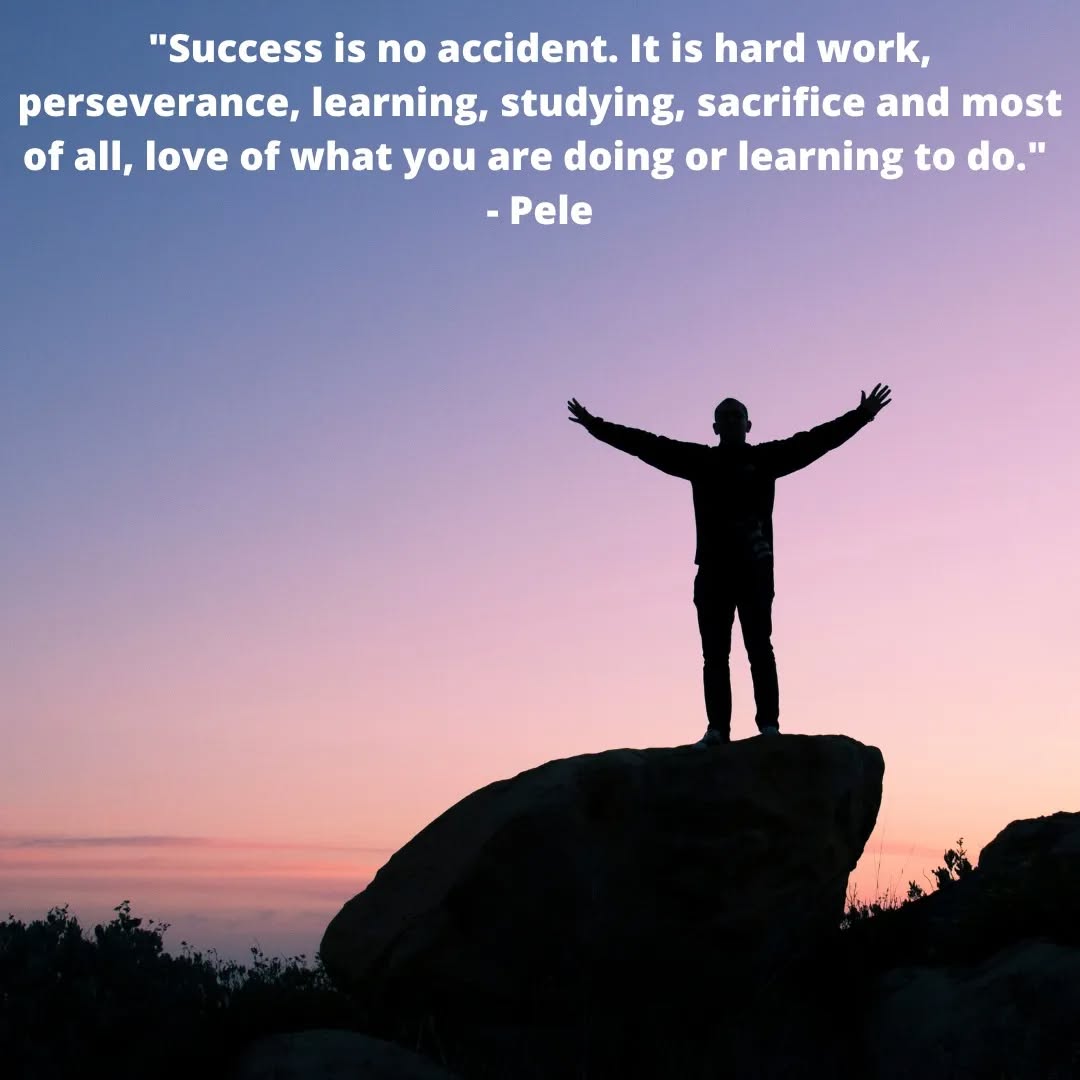This is one of favorites quotes!
Over the last 3 years I have achieve so much success. It was exactly how Pele said "hard work, sacrifice, learning and studying!"
🙏 Big thanks to all the support during my journey.
👉 PS - I'm still not done, big things to come!
#motivation #motivationalquotes #success
