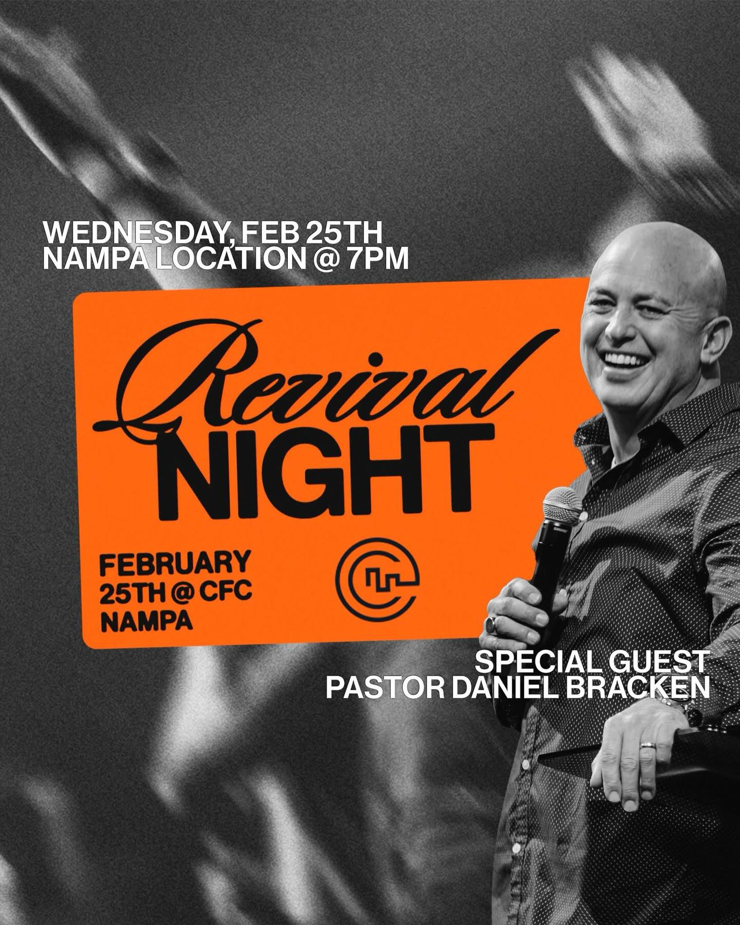 Mark your calendars and decide that you are coming to our first REVIVAL NIGHT of the year, on Wednesday! Together we are going to experience the power of God moving in our hearts and lives. I am excited to host my friend @thedanielbracken in Idaho! 2026 is the year of DEEPER in God. Let’s set the tone!
