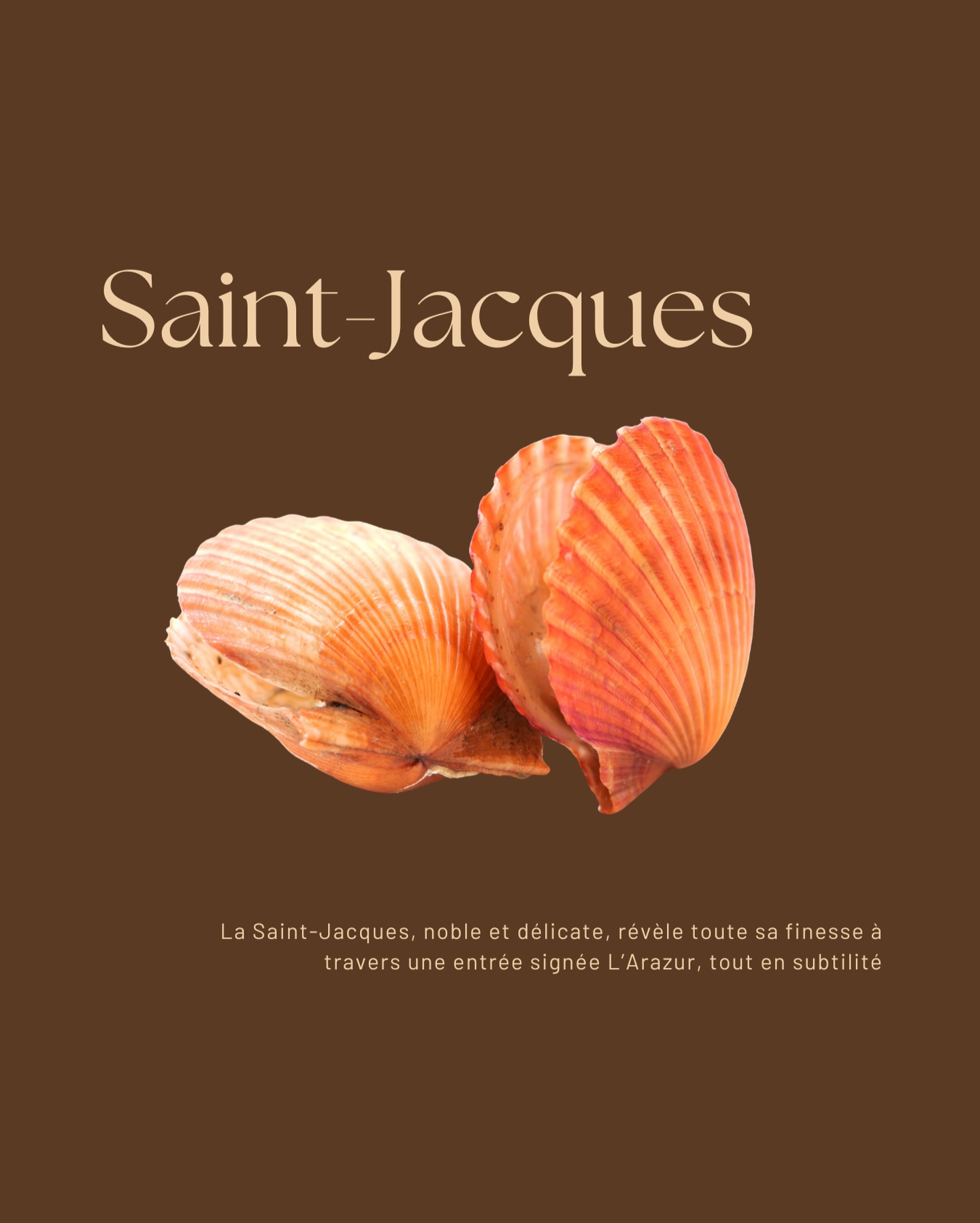 Une entrée délicate où la Saint-Jacques se dévoile avec justesse, entre fraîcheur, douceur et élégance 🐚
‣ Réservez votre table sur www.larazur.fr