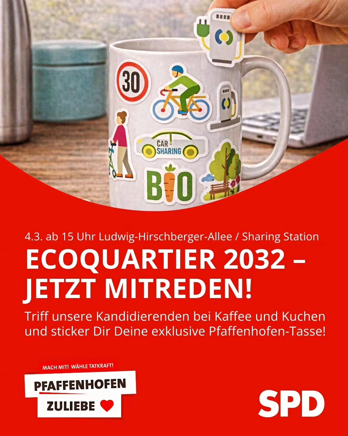 Wir kommen zu Euch bis zum letzten Tag vor der Wahl.