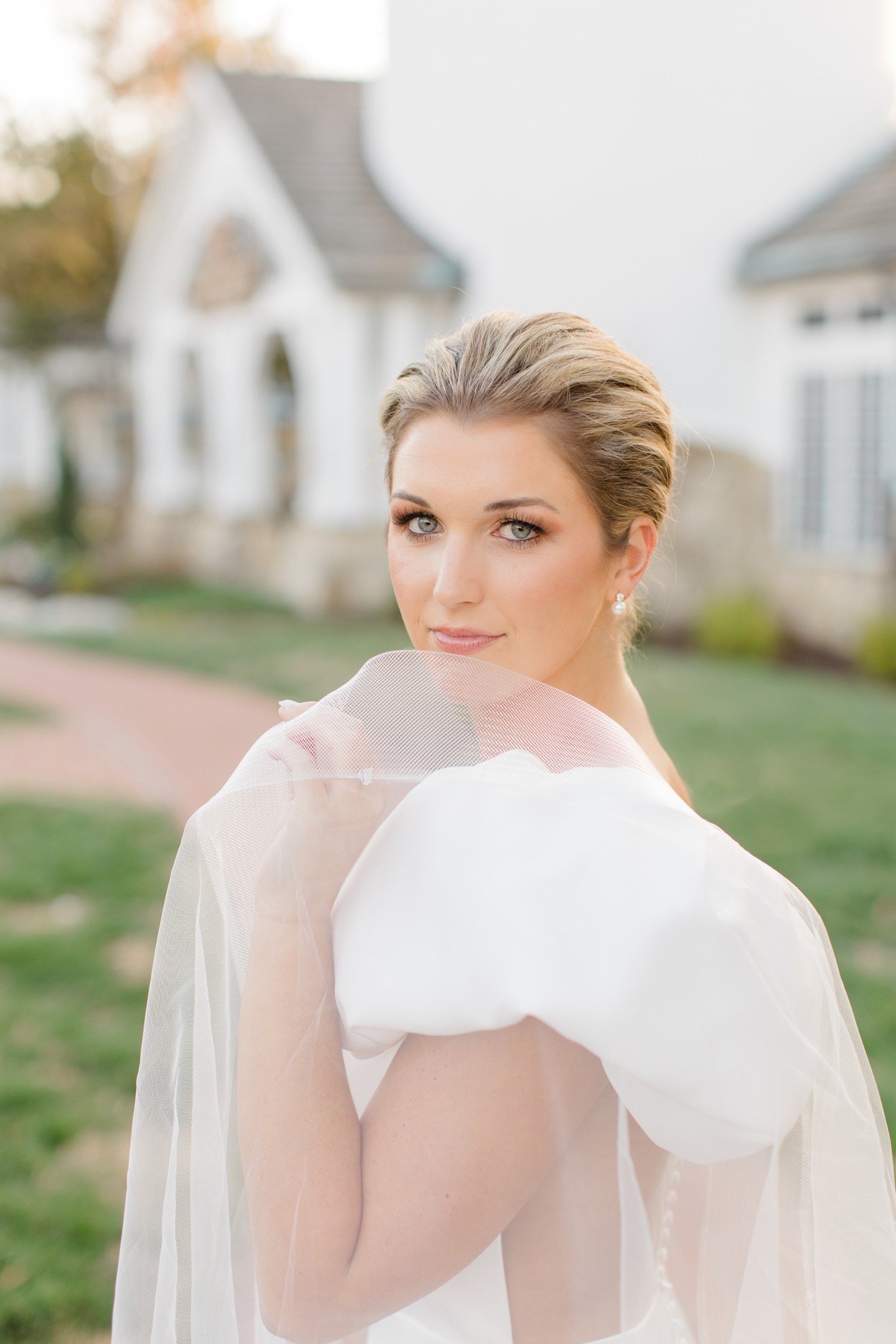 When the perfect shade of pink, and a white dress transform you into a bride!