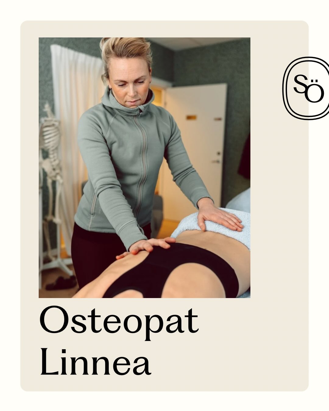 Vår osteopat Linnea @ostersundosteopati är otroligt populär - här kan du läsa mer om vad en osteopat är och hur de jobbar.
Linnea brukar säga att hon helst jobbar med mjuka tekniker då hon upplever att behandlingen fungerar bäst då🙌 Många säger att de inte riktigt förstår vad det är Linnea gör men att det fungerar så bra - låter det spännande? Boka en tid hos Linnea😀