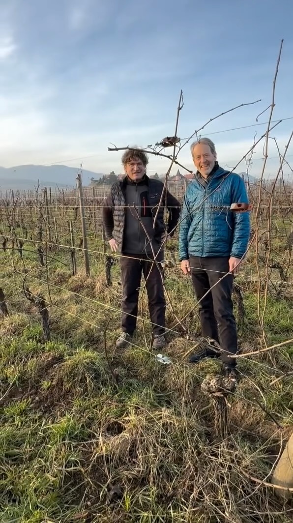 Tasting Bott-Geyl Cremant with Jean-Christophe Bott.
We’re grateful for our 30-year partnership and the welcoming hospitality of Jean-Christophe and Valerie while we toured Alsace (on Rob’s birthday, no less)! 🥂
@bott_geyl