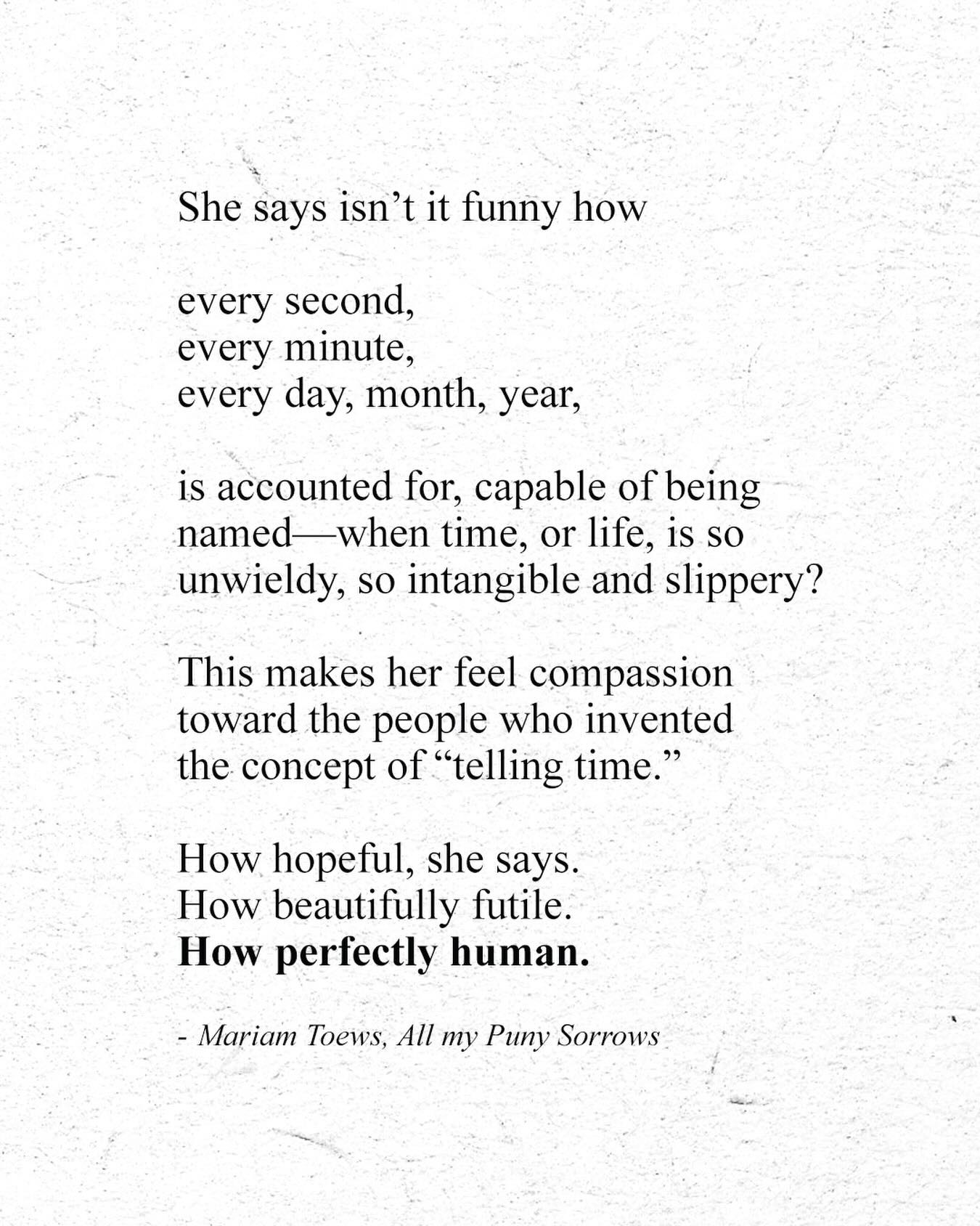 This book is recommended all over #BookTok. Miriam Toews is a Canadian author who may be best known for ‘A Complicated Kindness’, but All My Puny Sorrows may be our favourite.
Toews somehow makes grief, sisterhood, and dark humor coexist all on the same page. All My Puny Sorrows is a sharp and devastating tale about loving someone who doesn’t want to stay, and the unbearable weight of that love.
Read our full book review here (and buy local if you can!): 🔗 LINK IN BIO 🔗
#BookReview #YoungWriters #CanadianWriters
👉 The 44 North is a digital bi-monthly publication that aims to inform, empower, and inspire young people. Do you want to write for us? Support lifting up young people’s voices? Head to the 🔗 LINK IN THE BIO 🔗 👈