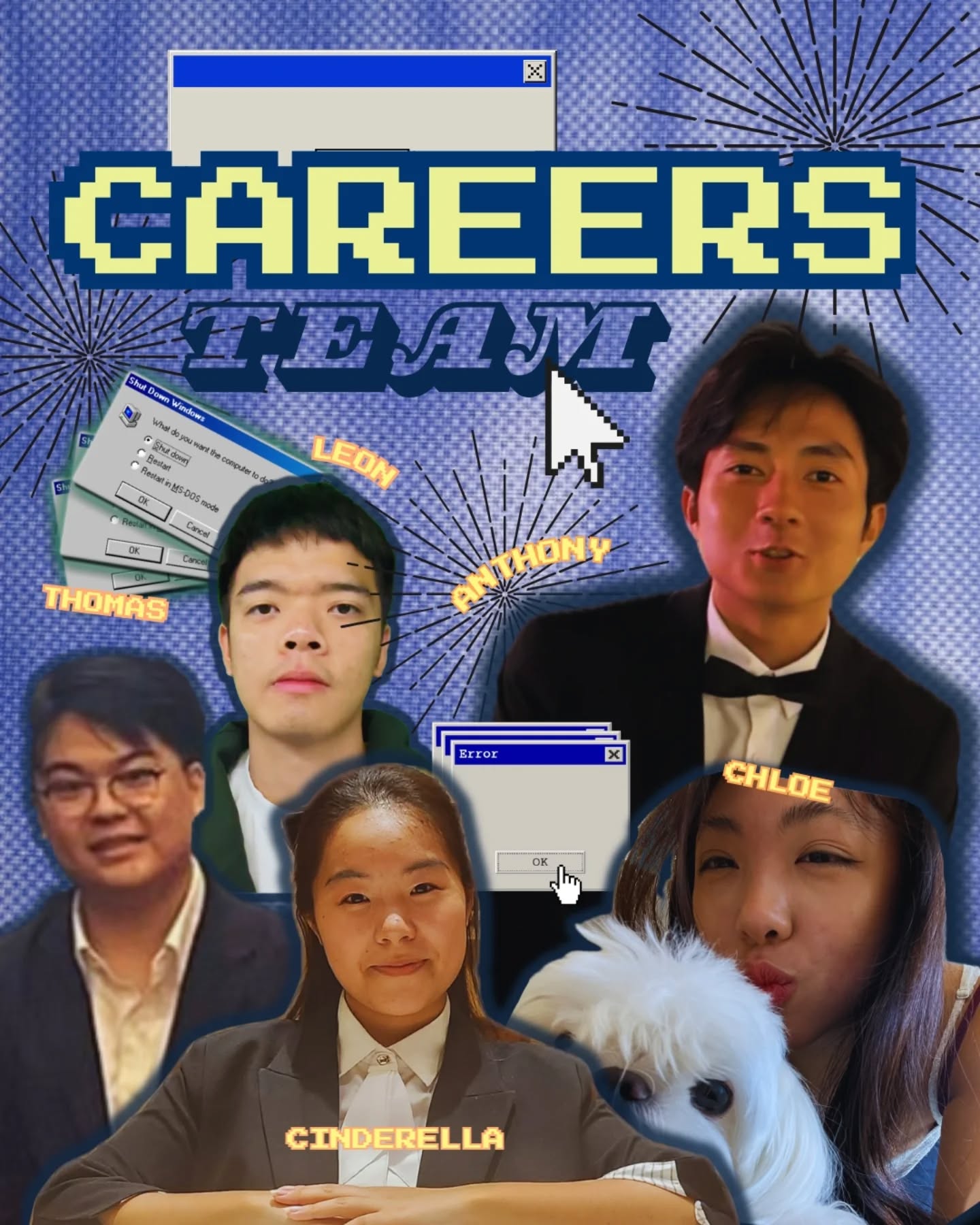 Meet the Careers Team! 💼👔
Bringing networking opportunities for everyone and writing thousands of emails, our career team -
Anthony, Cinderella, Chloe, Leon, and Thomas!