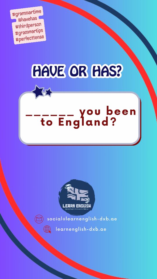 It's #grammartime let's look at #hasandhave when should we use them? #grammartips #learnenglish #staysafeathome❤️