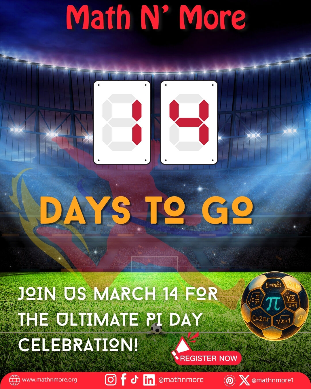 14 days until Pi Day and the countdown is real.
Two weeks from now we will be learning, playing, and celebrating math together.
Register to attend.
Volunteer with our team.
Donate or sponsor to support scholars.
Part of the Atlanta Science Festival.
Link in bio.
#PiDay #MathJoy #STEMFun #VolunteerATL #FamilyEvents