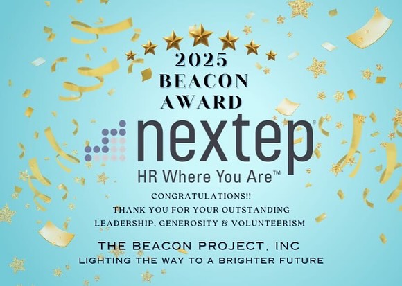 Announcing the 2025 Inaugural Beacon Award Recipient 🌟
A BEACON symbolizes hope and guidance when the way forward feels uncertain. It is a steady light in moments of darkness. Constant. Dependable. Present when it matters most.
At The Beacon Project, being a Beacon means being that steady presence for teens experiencing hunger, hardship, and homelessness. It means ensuring they are supported with dignity, stability, and care so they can stay focused on their education and move confidently throughout their high school journey.
The Beacon Award honors a community partner whose consistent generosity, volunteerism and leadership strengthens our ability to serve teens with discretion and dignity.
This year, we are proud to present our 2025 Inaugural Beacon Award to @nextepinc setting the standard for what it truly means to be a Beacon in our community and lighting the way to a brighter future.
CONGRATULATIONS NEXTEP!
Thank you all for your support! We appreciate you!!!
The Beacon Project Team
#BeaconAward #TheBeaconProject #LightingTheWayToABrighterFuture #NormanOK #NEXTEP #communitypartners #Teens #CommunityExcellence #CommunityLeadership #HonoringPartnership #NonprofitRecognition #EndTeenHunger #SupportOurTeens
#TeenHomelessnessAwareness #TeensInNeed #DignityMatters #WrapAroundSupport
#YouthStability #CommunityPartnership #InvestInYouth #StrongerTogether #CommunityChampions #StrongerTogether