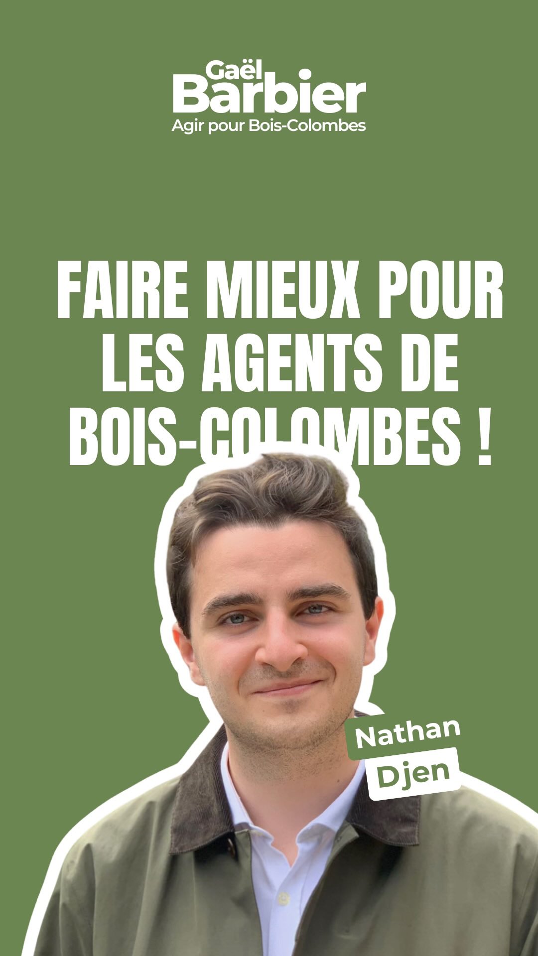 đ Bois-Colombes regorge de talents dans ses services, et pourtant le management interne des agents municipaux se dĂ©grade et pousse certains dâentre eux Ă fuir notre Ville.
â
Il est temps que ça change, il est temps de changer de méthode !
âĄïž Aujourdâhui câest @nathandjen, colistier de 27 ans et ancien collaborateur au cabinet du Maire qui nous parle de solutions concrĂštes pour les ressources humaines de Bois-Colombes.
#agirpourboiscolombes #boiscolombes #rh #management #paie